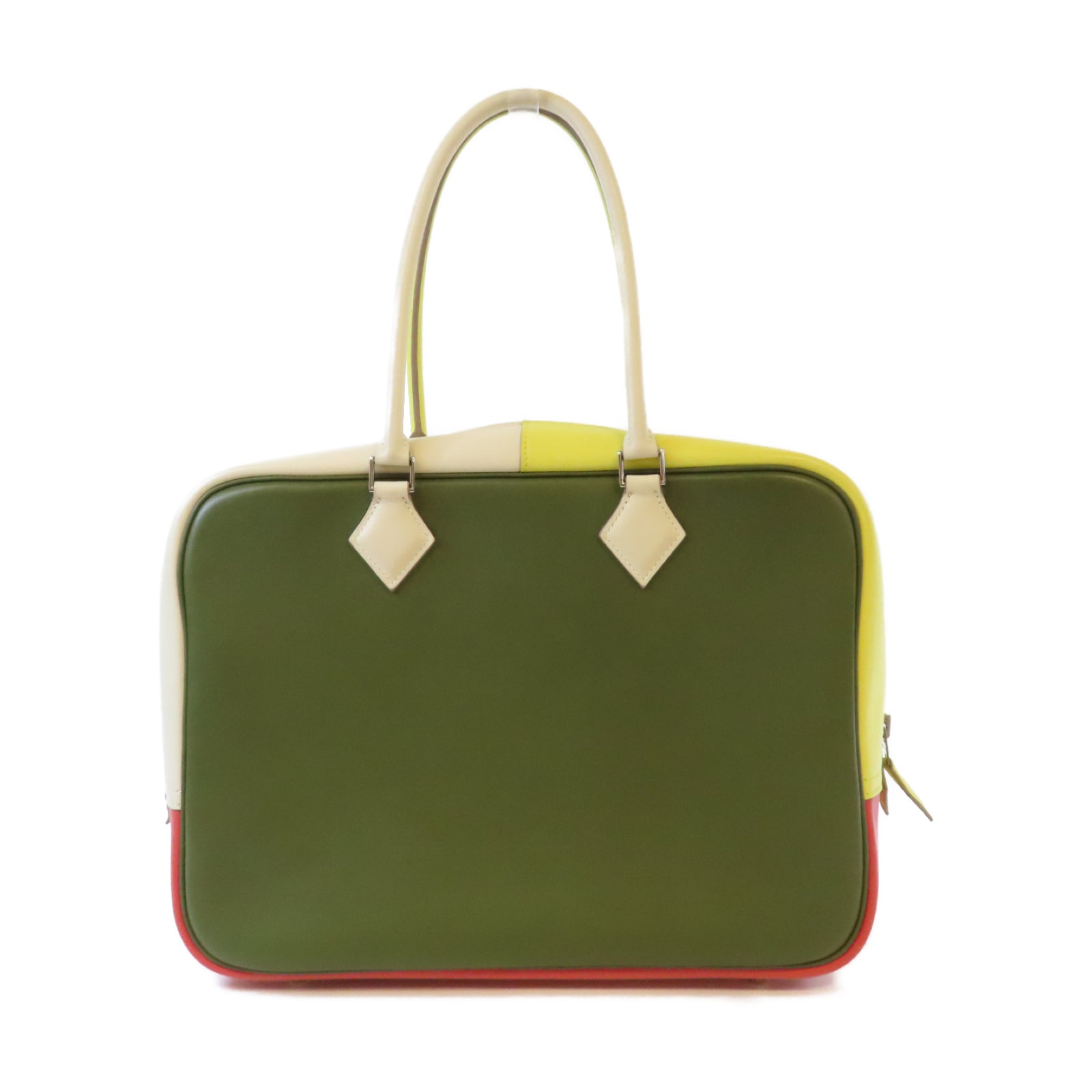 HERMES Swift皮革Arlequin Plume 32銀扣手挽袋彩色