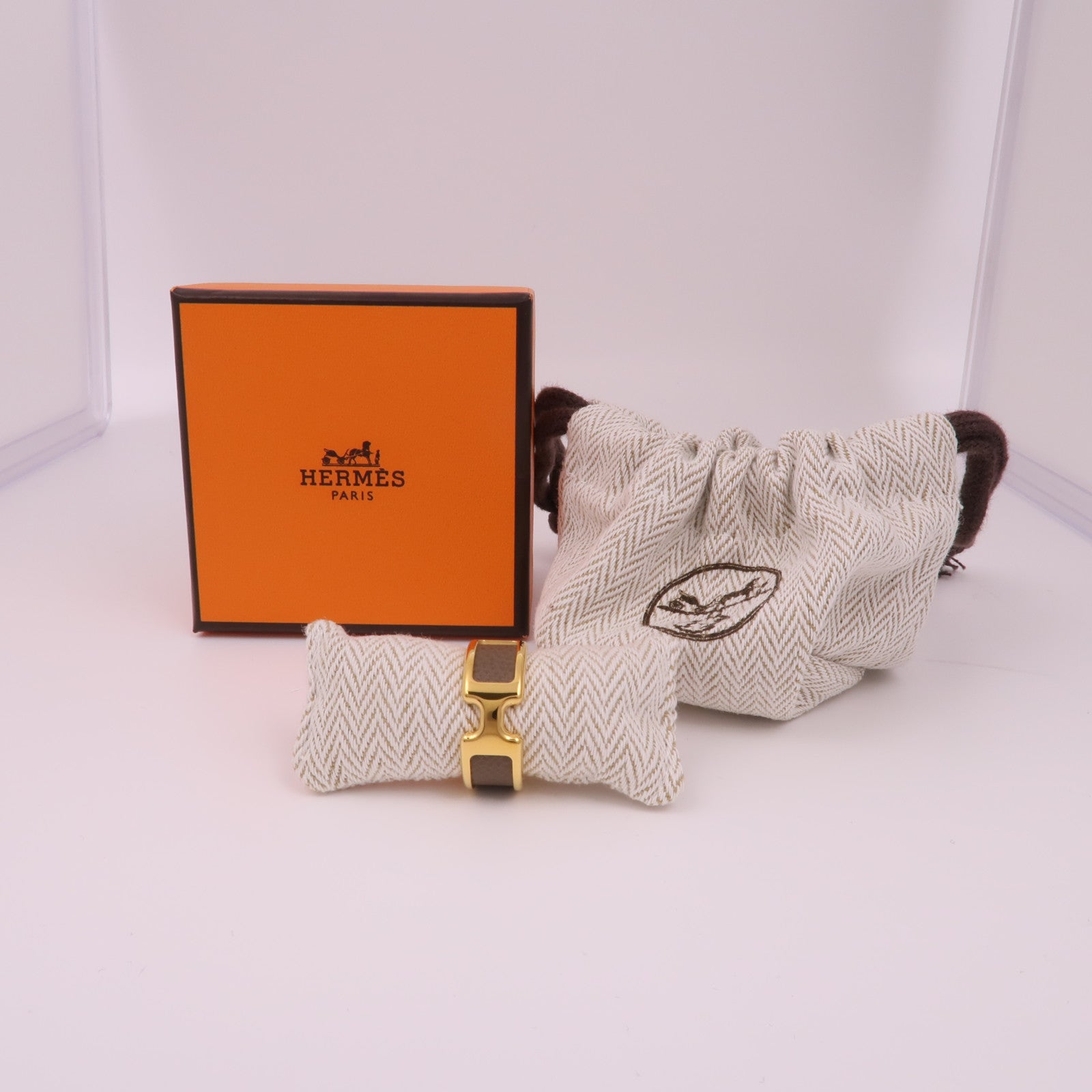 HERMES 金屬Olympe Ring戒指US#6.5 M