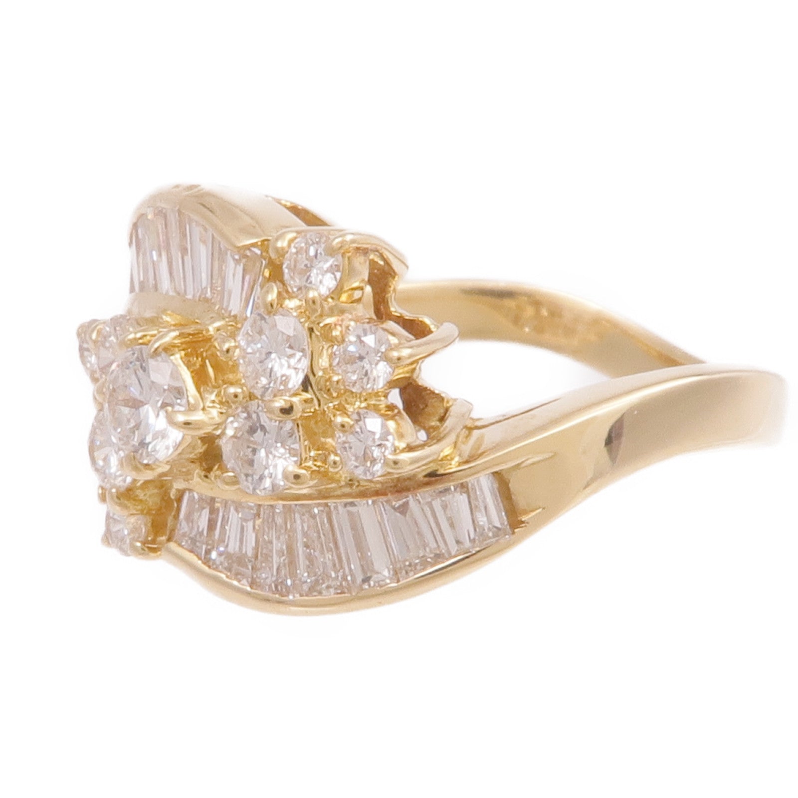 JEWELRY 【激減優惠】18K黃金Diamond Ring鑽石戒指US#5.25