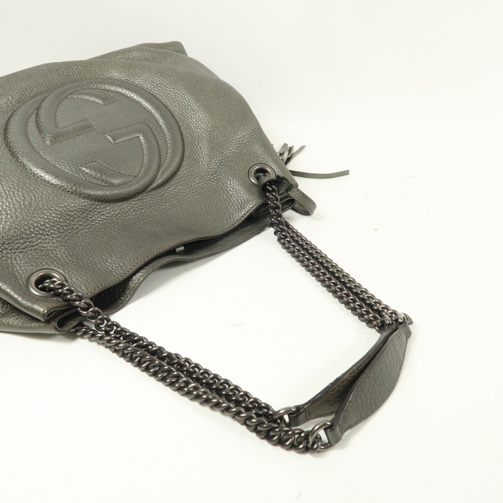 GUCCI 牛皮皮革Shoulder Bag鏈帶肩背袋