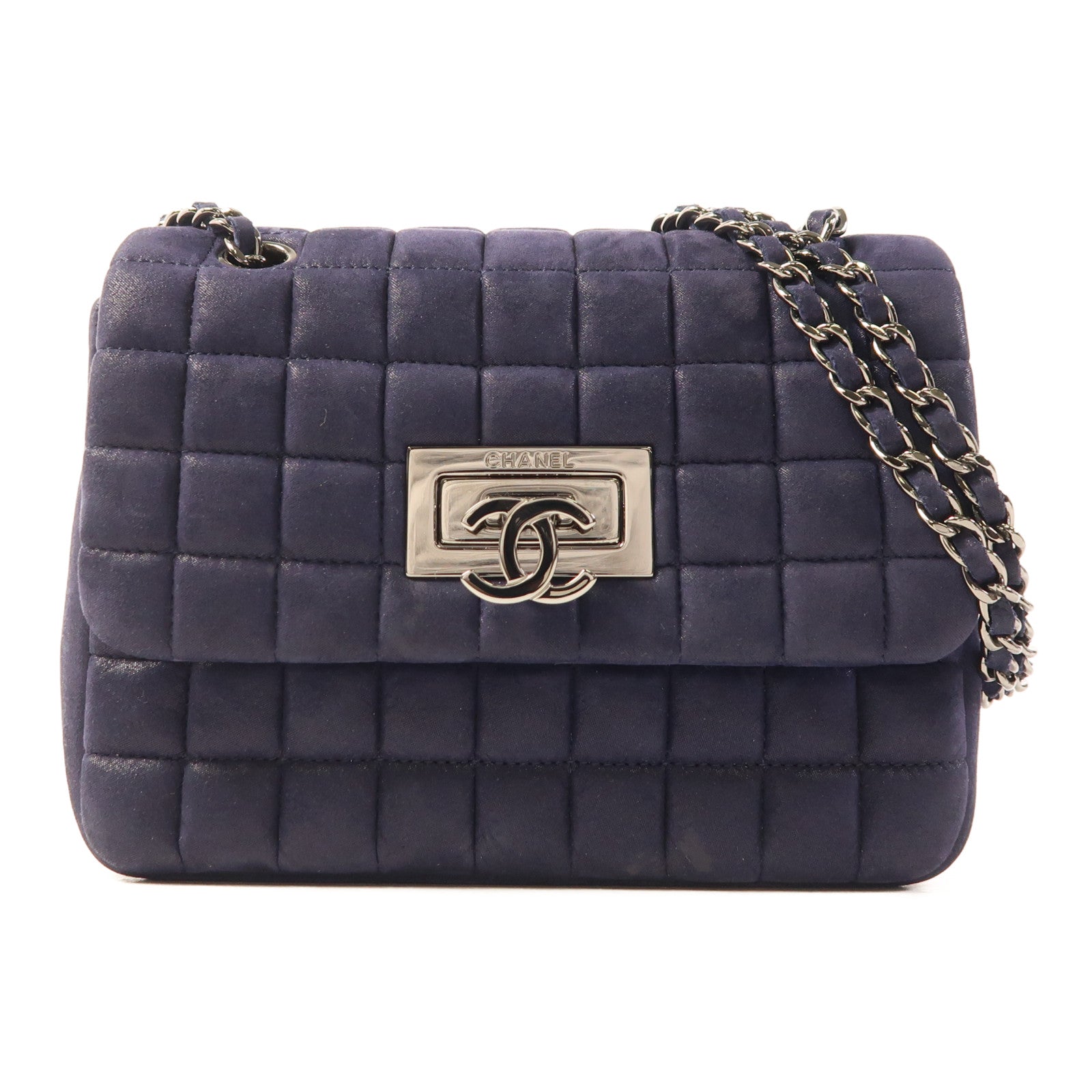 CHANEL 【激減優惠】牛皮皮革Chain Shoulder Bag銀扣肩背袋