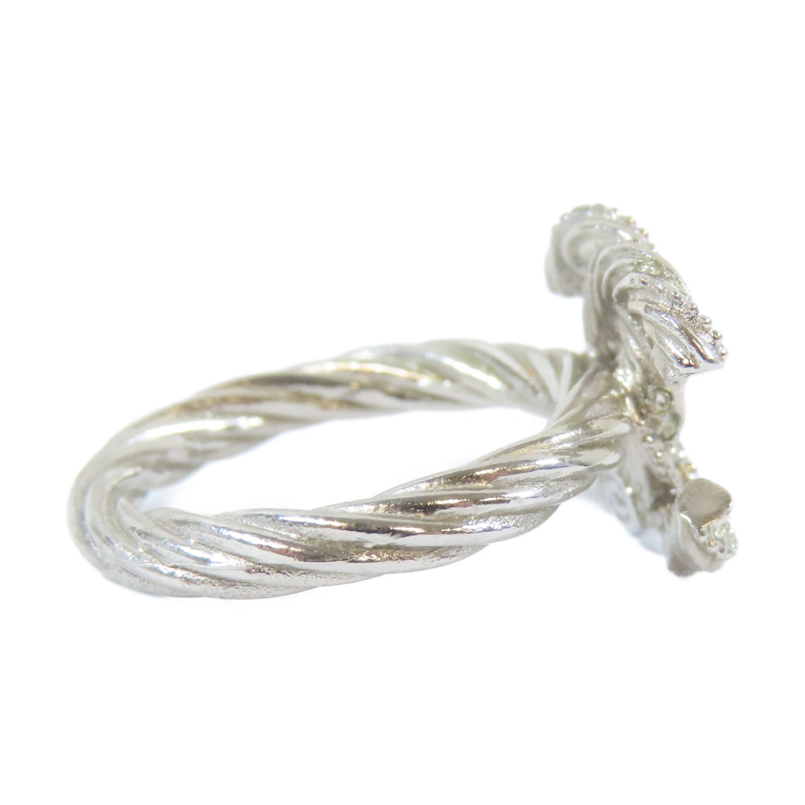CHANEL 金屬Ring戒指銀色US#6.75