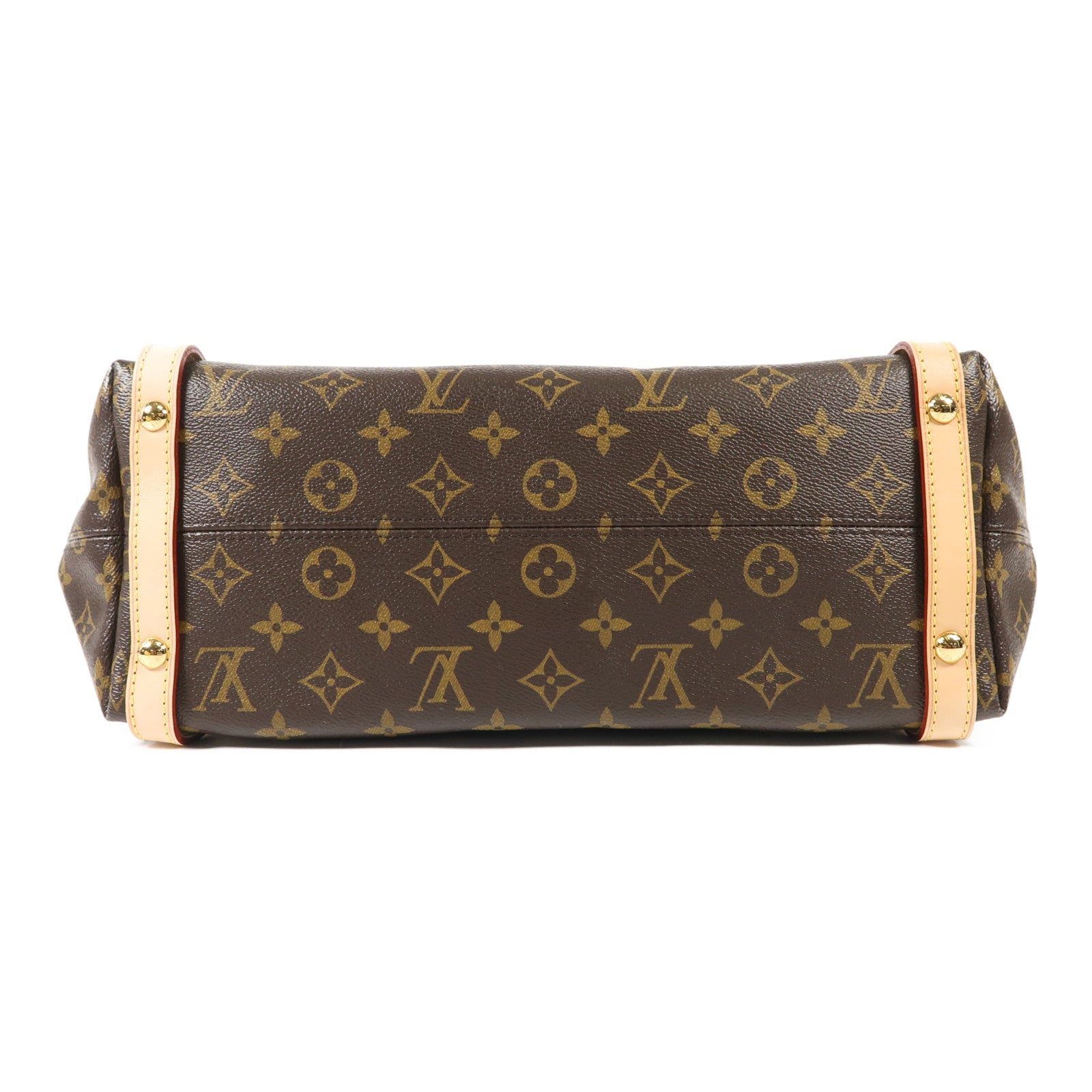 LOUIS VUITTON Monogram Tuileries金扣肩背袋棕色