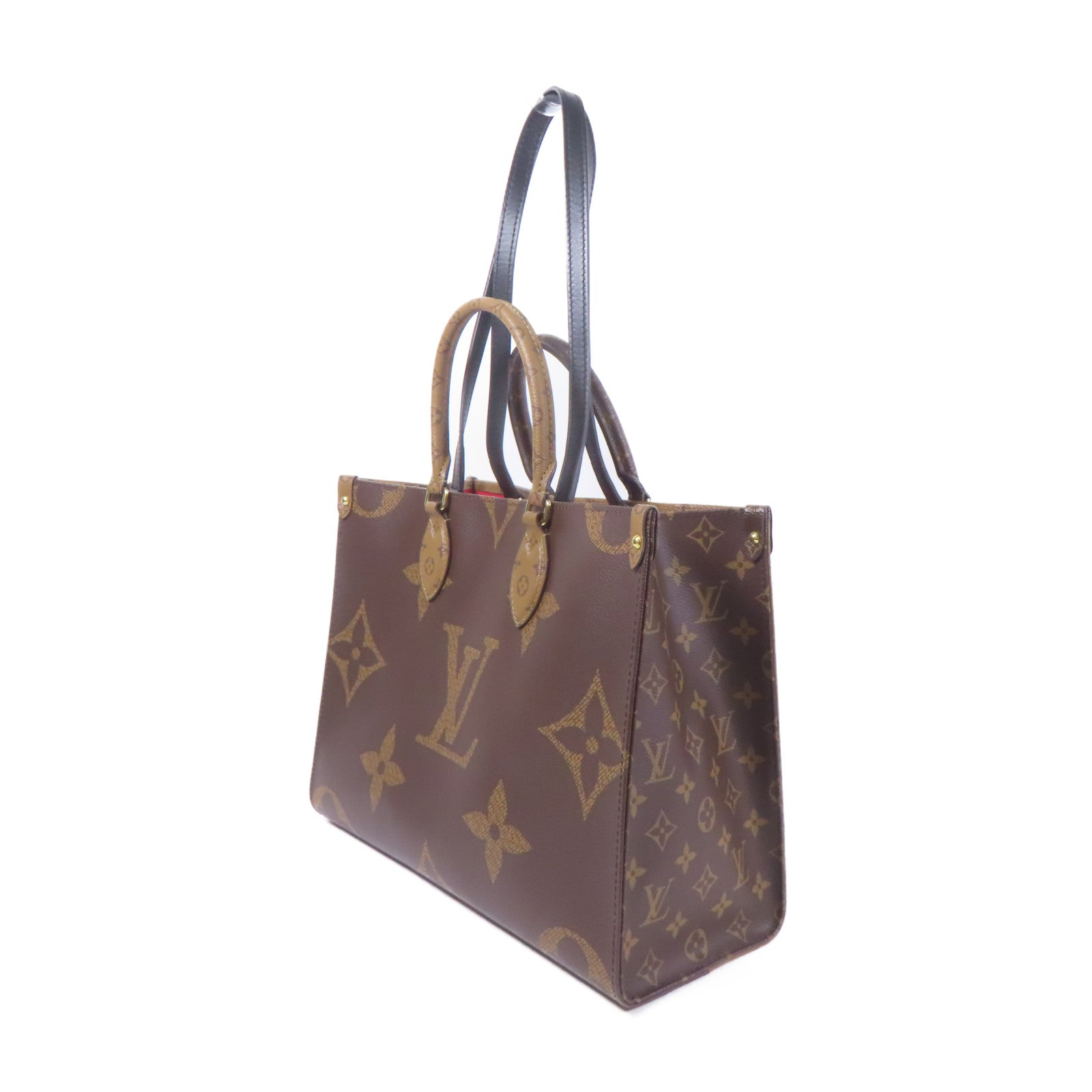 Louis Vuitton LV GHW On The Go MM 2way Shoulder Bag Monogram Giant Brown