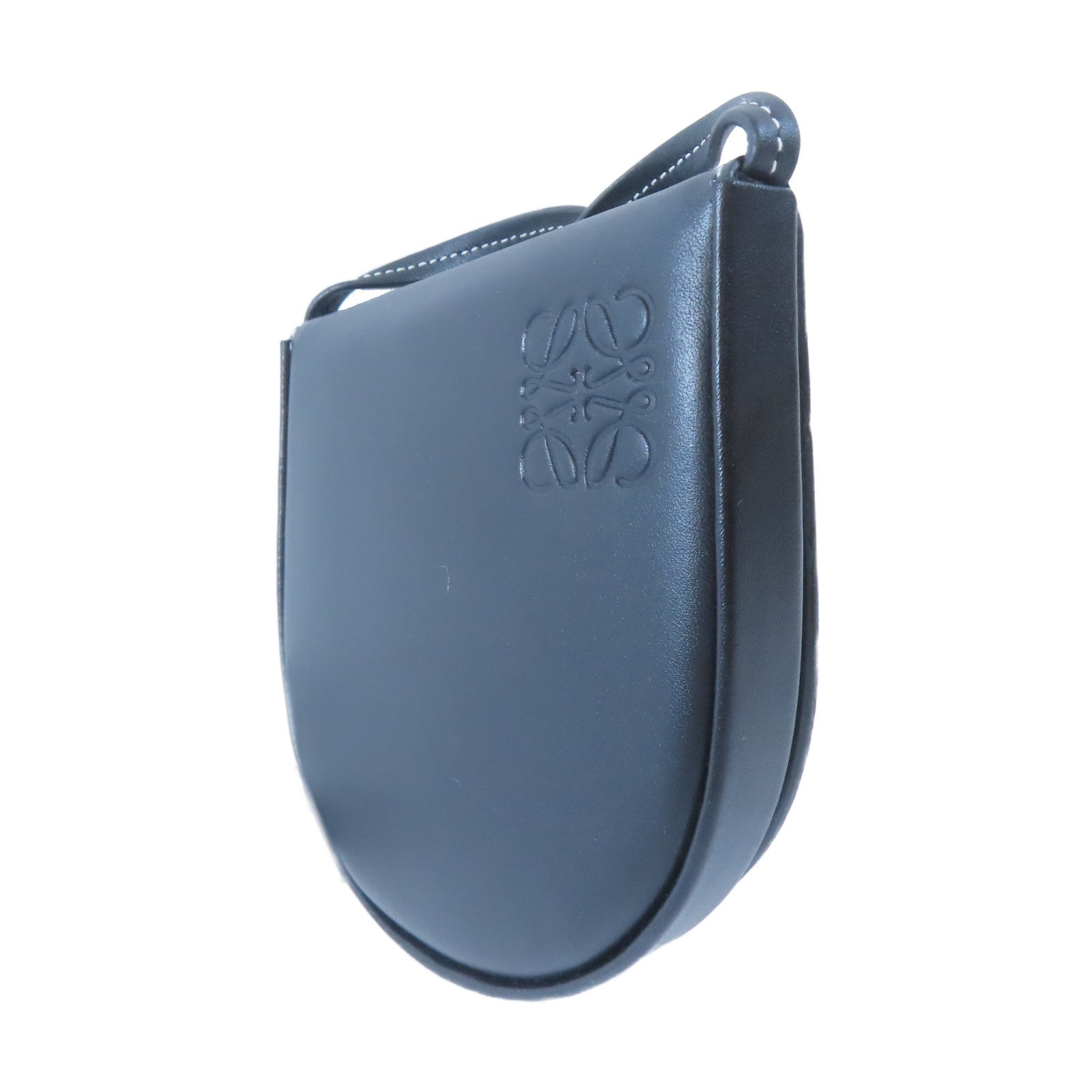 LOEWE 牛皮皮革Heel Pouch Small肩背袋黑色