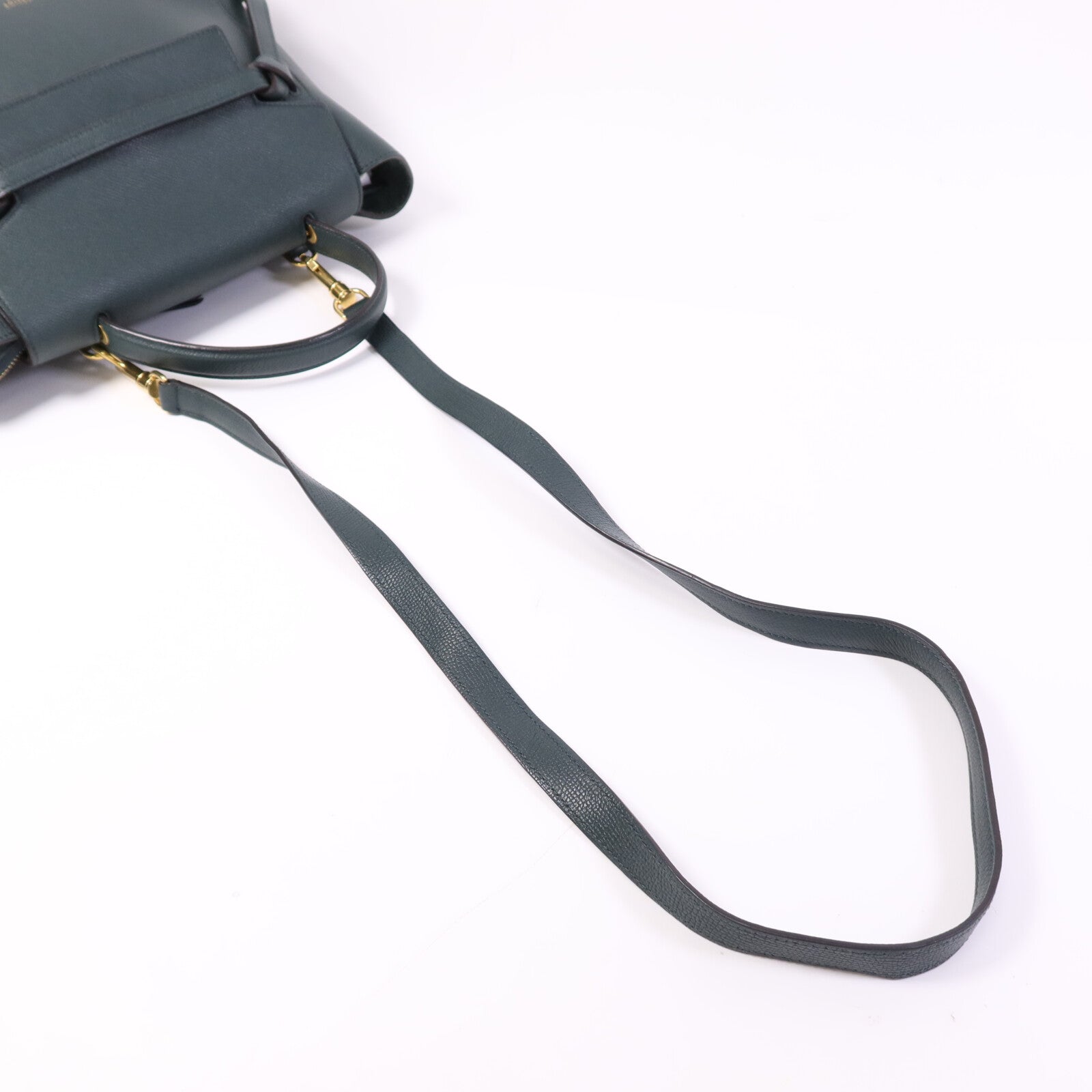 CELINE 牛皮皮革Micro Belt Bag金扣手挽肩背兩用袋