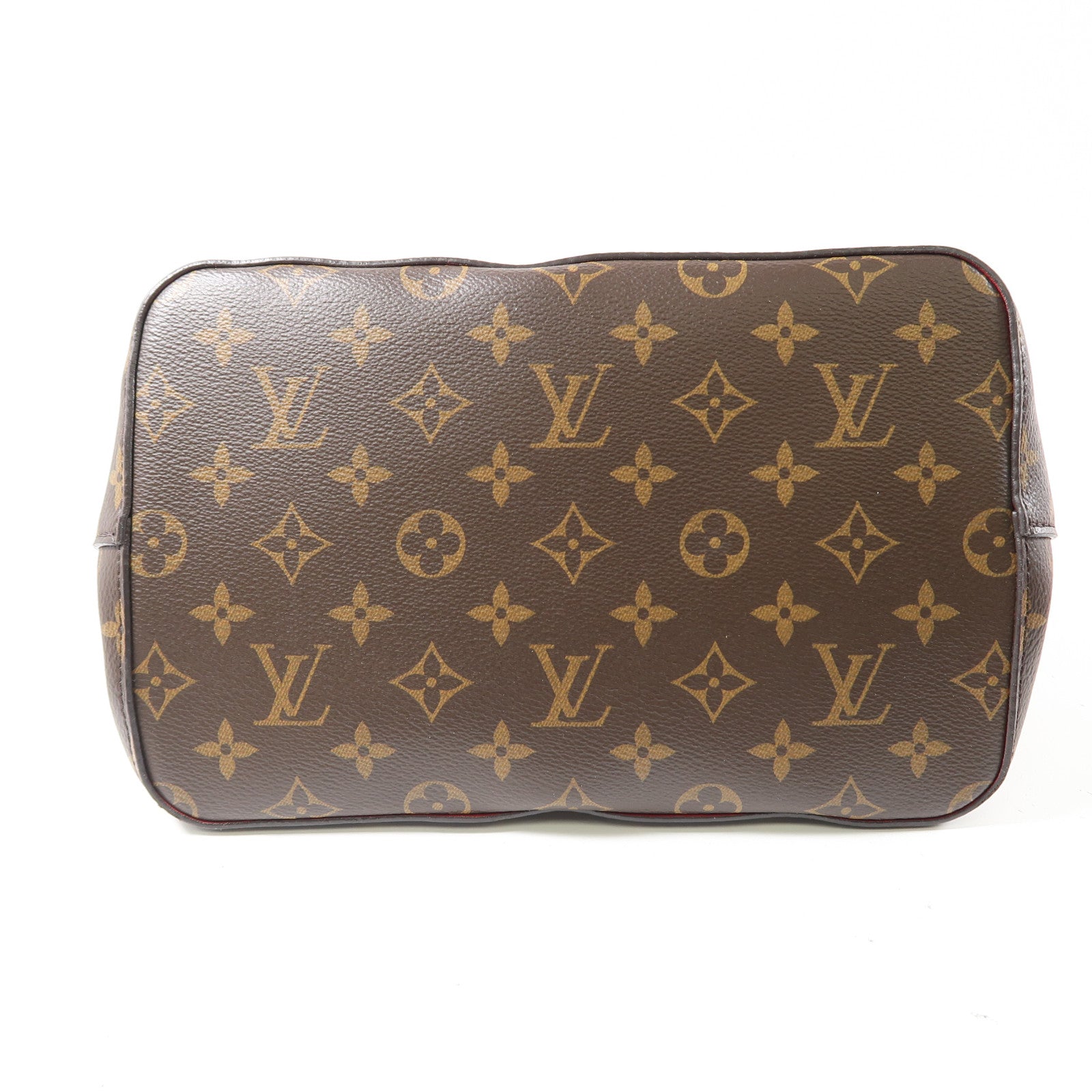 LOUIS VUITTON Monogram Neo Noe金扣肩背袋啡色/紅色