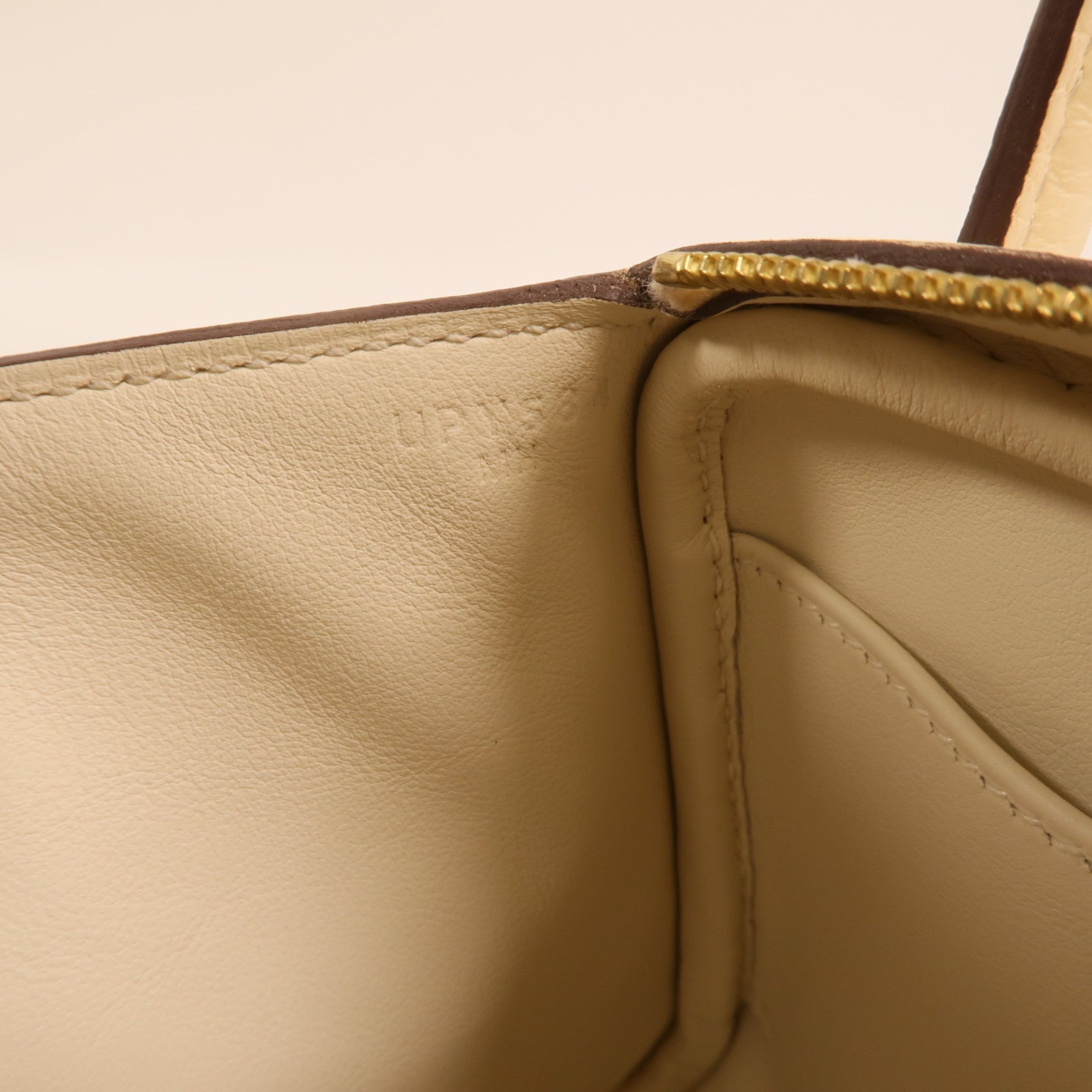 HERMES Clemence皮革Mini Lindy金扣手挽肩背兩用袋Nata