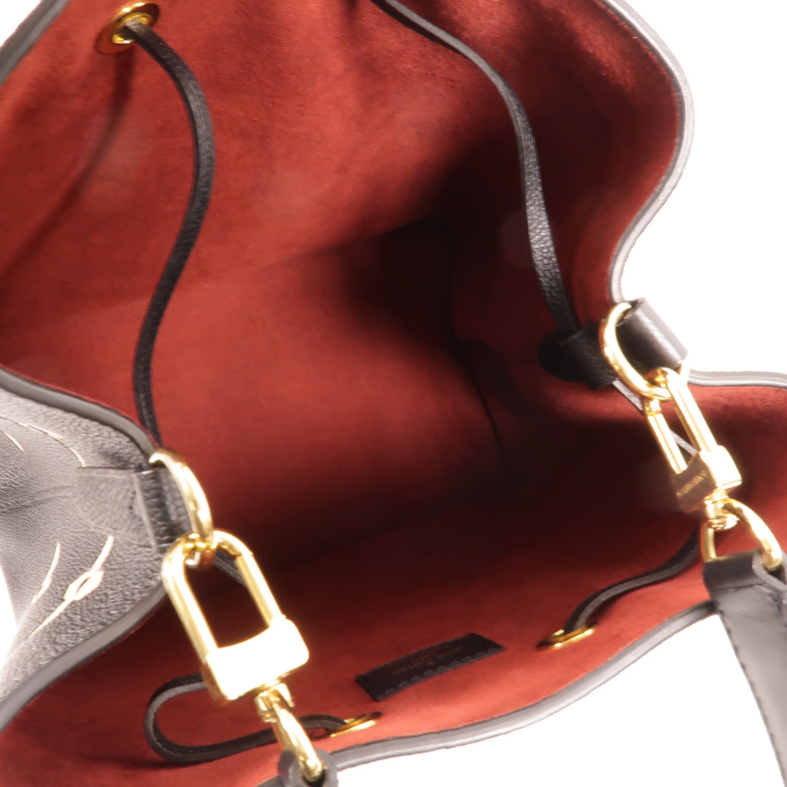 LOUIS VUITTON Monogram Empreinte Bicolor Neo Noe MM金扣手挽肩背兩用袋