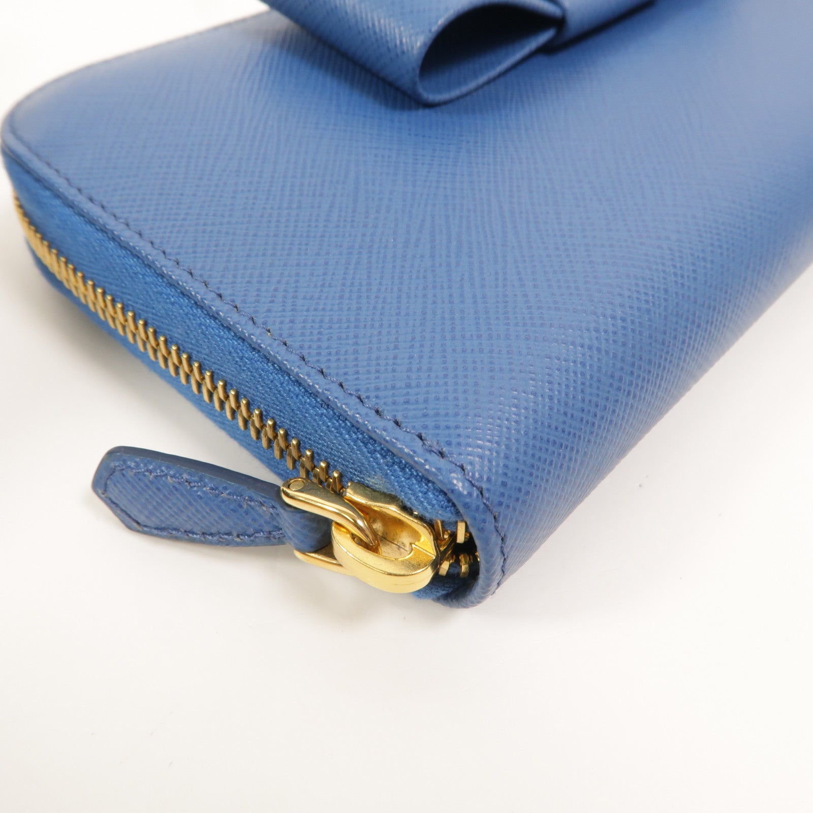 PRADA Saffiano皮革Fiocco Bow Long Wallet長錢包