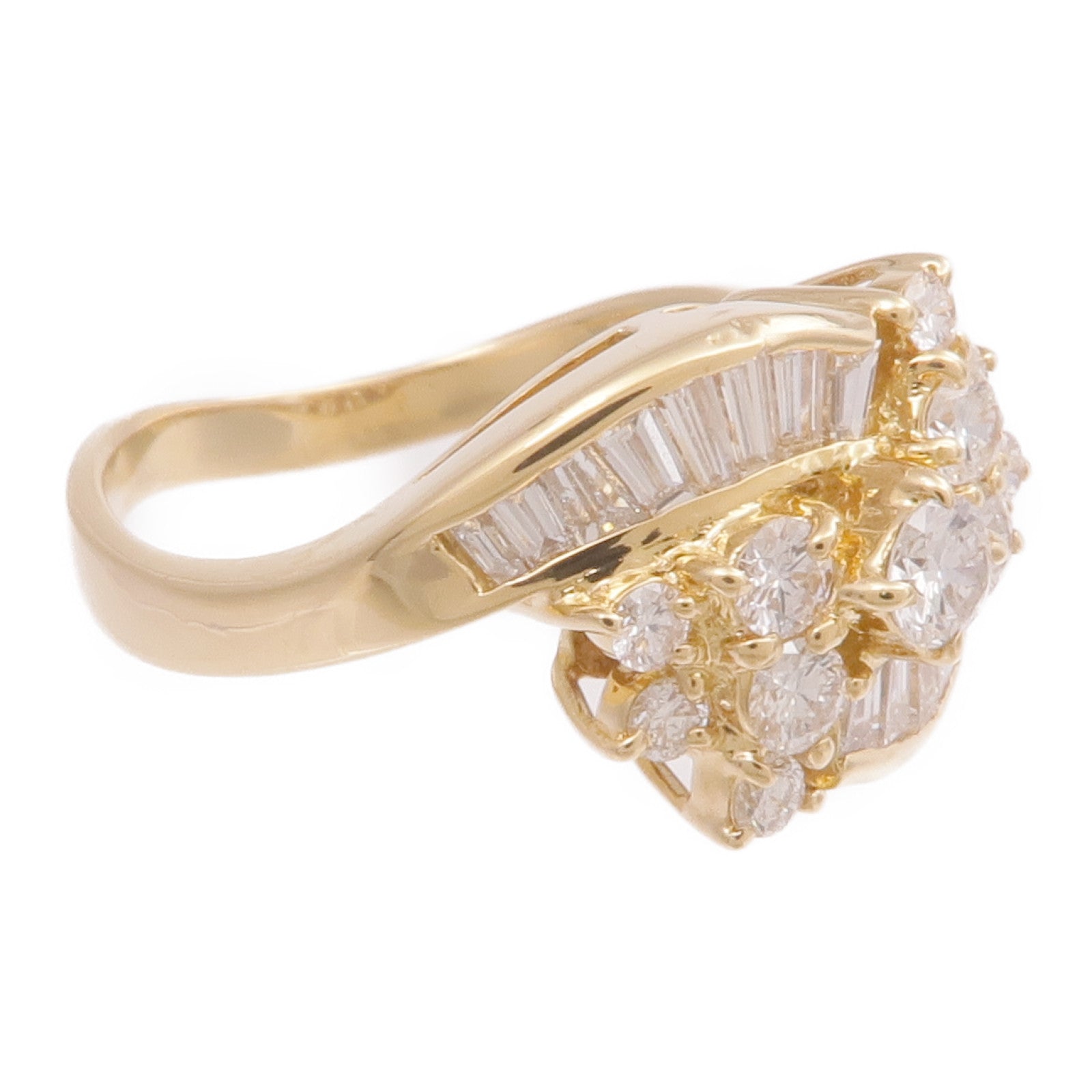 JEWELRY 【激減優惠】18K黃金Diamond Ring鑽石戒指US#5.25