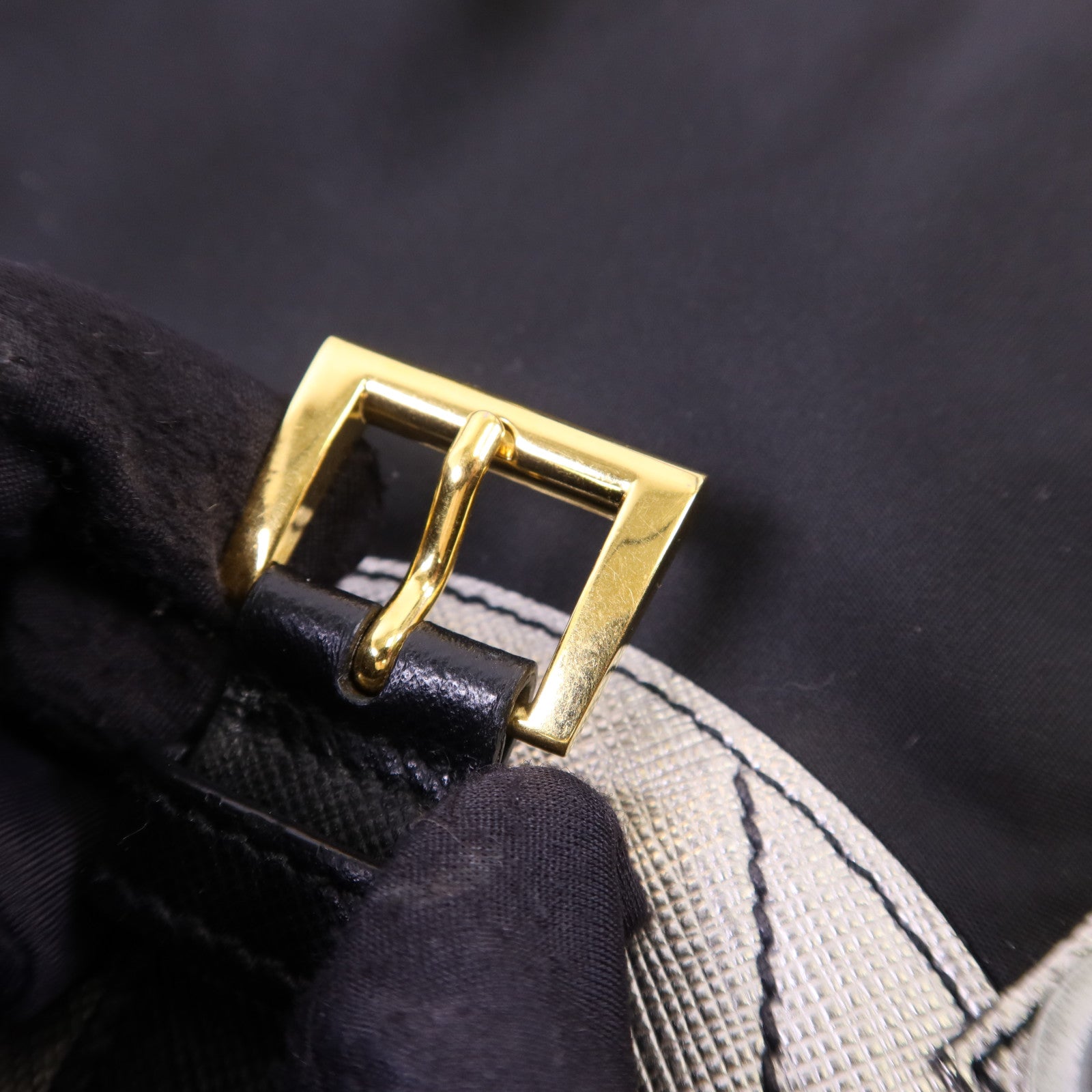 PRADA 尼龍Robot Rucksack銀扣背包1BZ032