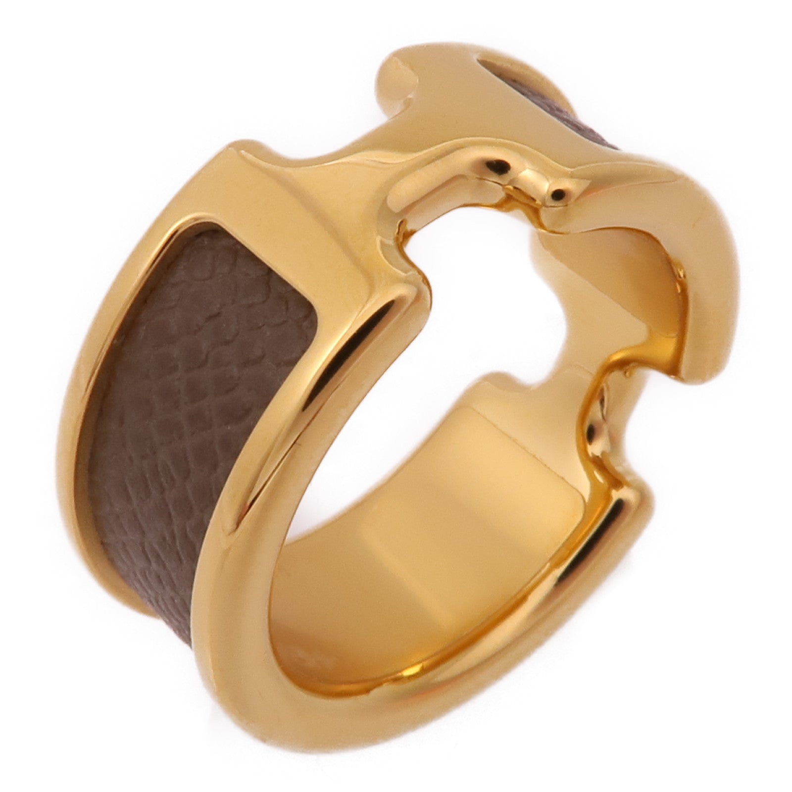 HERMES 金屬Olympe Ring戒指US#6.5 M