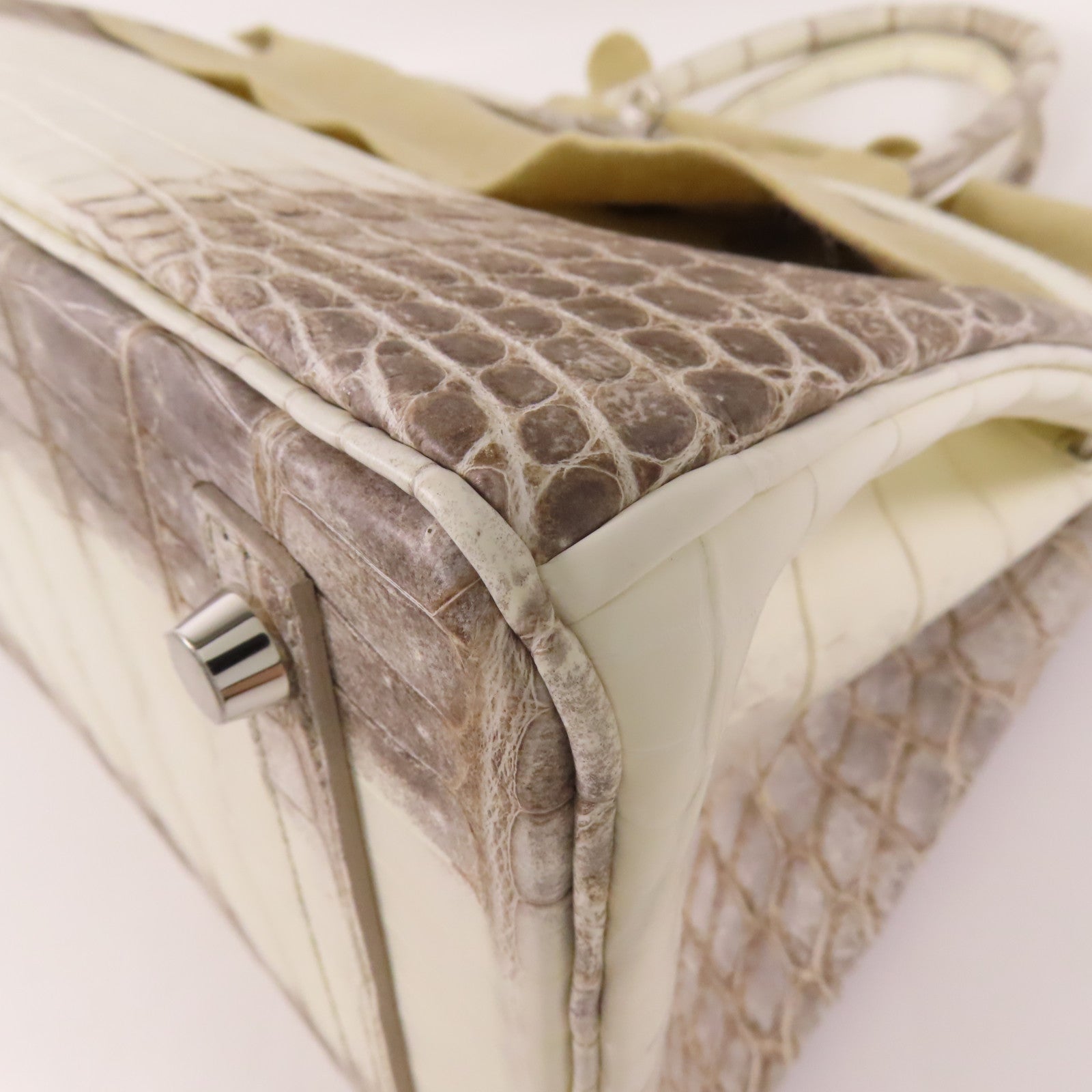 HERMES Niloticus Matt Birkin 30 Himalayan銀扣手挽袋