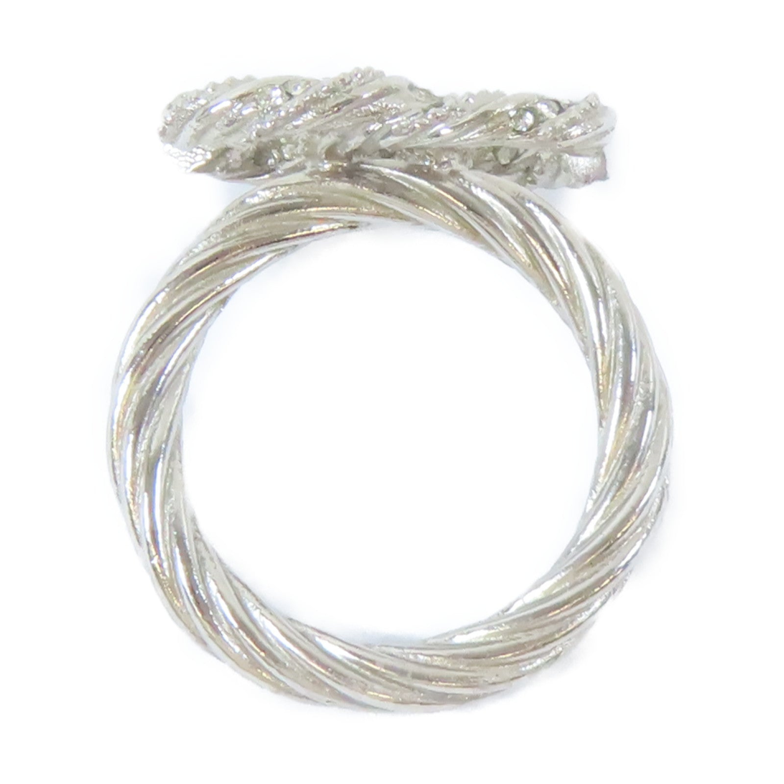 CHANEL 金屬Ring戒指銀色US#6.75