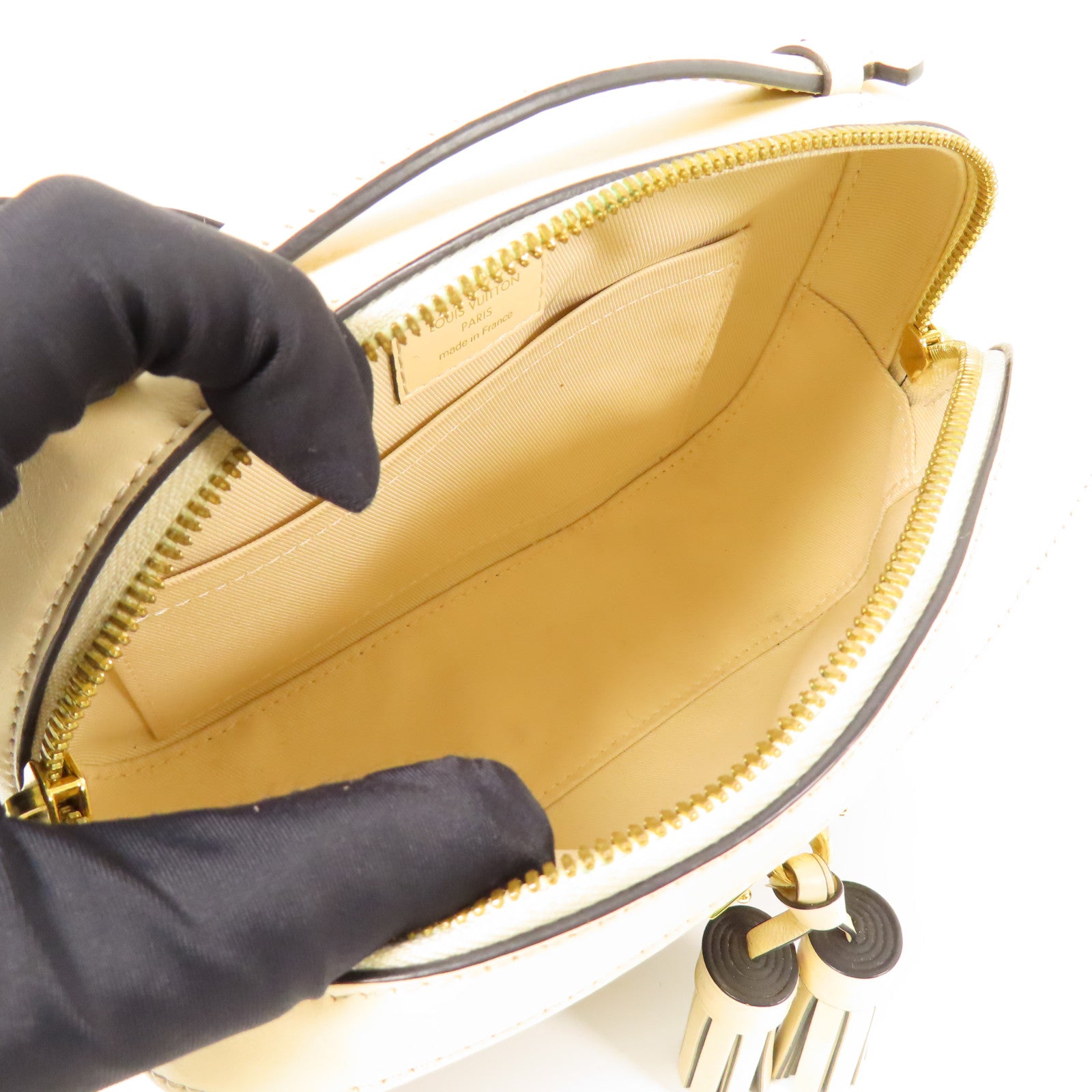 LOUIS VUITTON LV GHW Saintonge 2 Way Shoulder Bag M43555 Monogram Brown/White