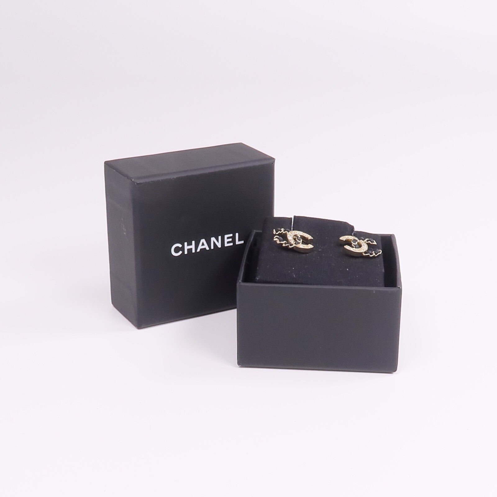 CHANEL 金屬/皮革Earrings耳環