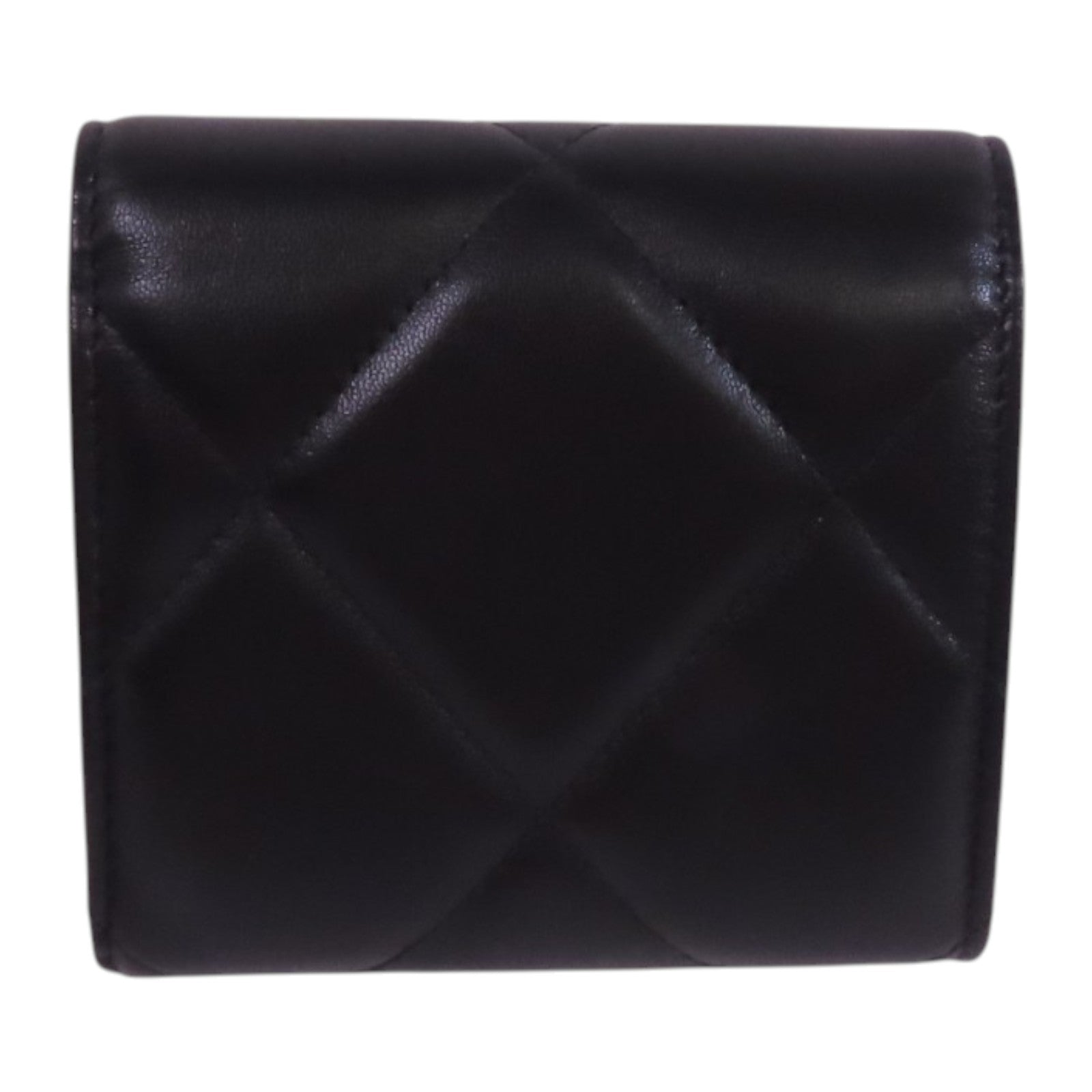 CHANEL 羊皮皮革Chanel 19 Small Wallet金扣短錢包