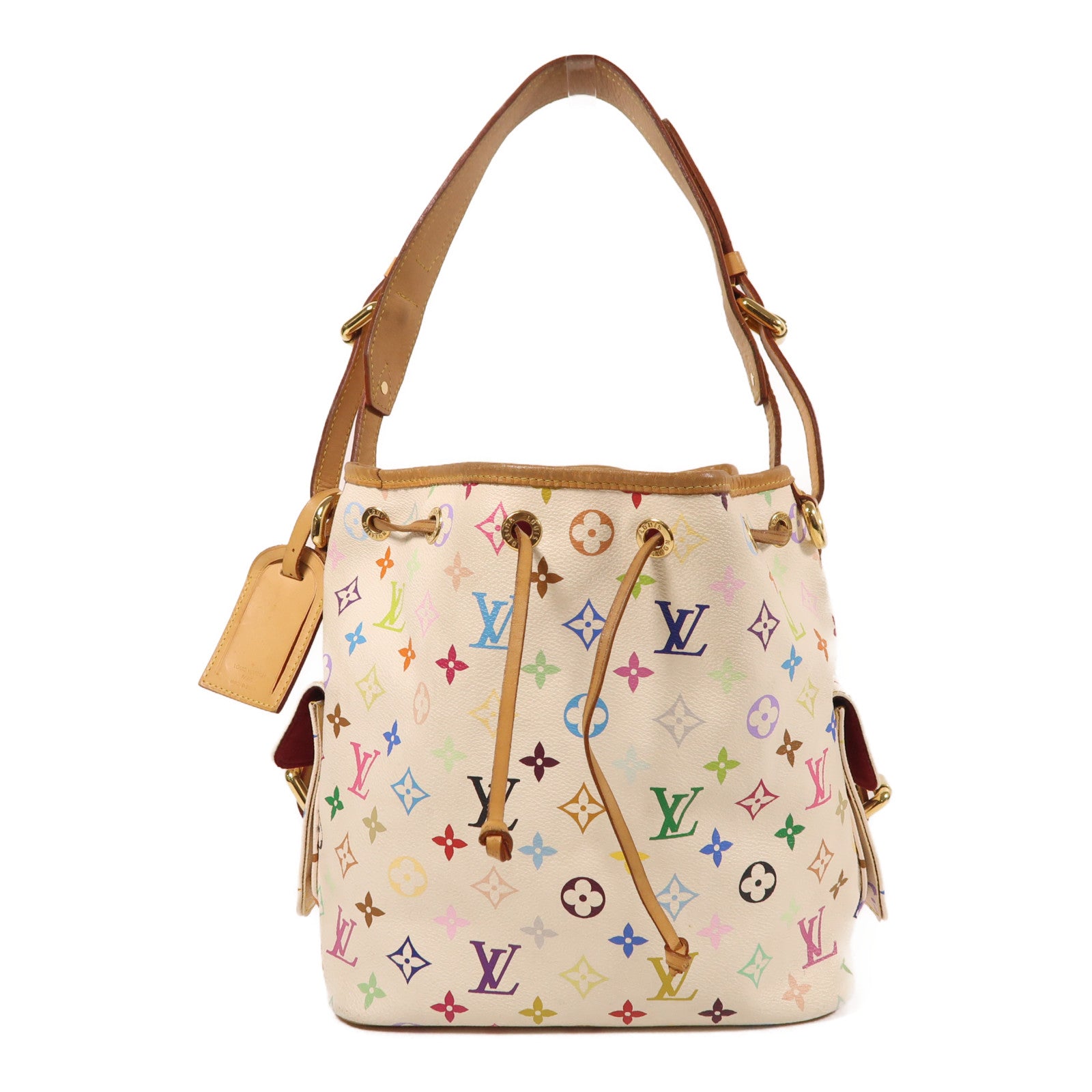 LOUIS VUITTON Monogram Multicolore Petit Noe金扣肩背袋