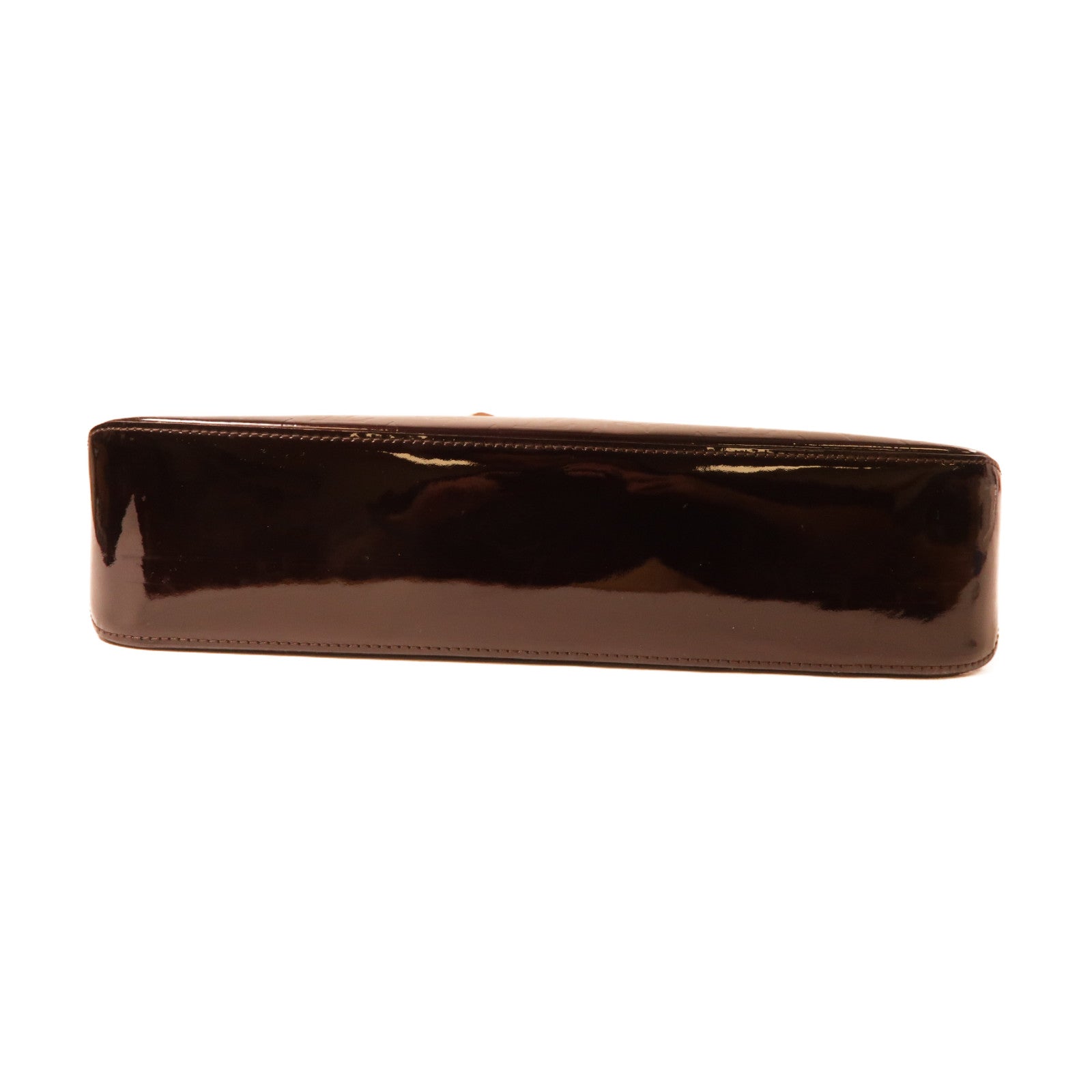 LOUIS VUITTON 【激減優惠】Vernis Brentwood金扣手挽袋酒紅色