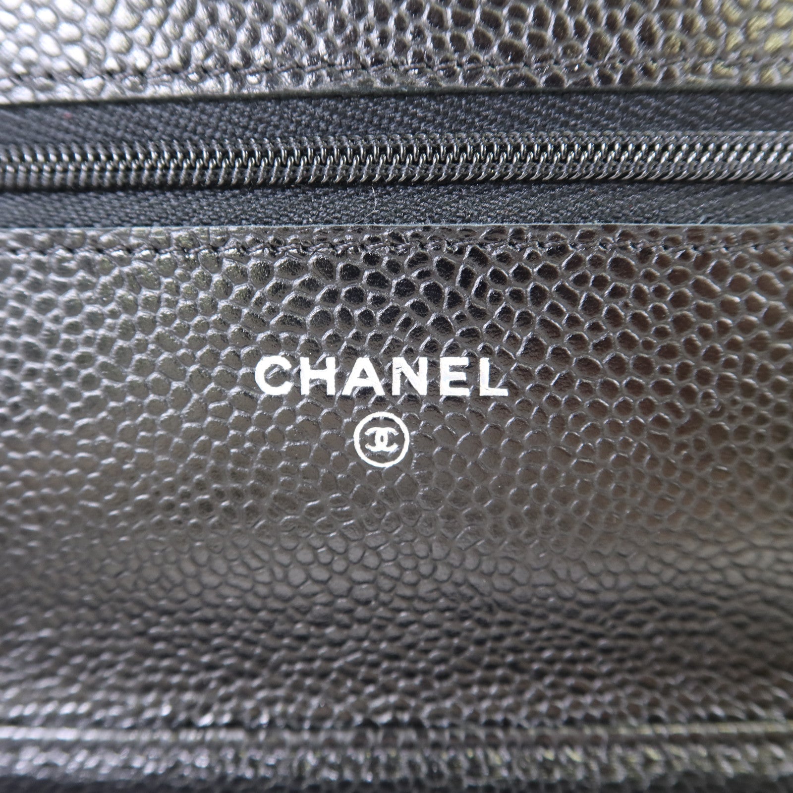 CHANEL 牛皮皮革WOC Wallet On Chain銀扣鏈帶肩背袋