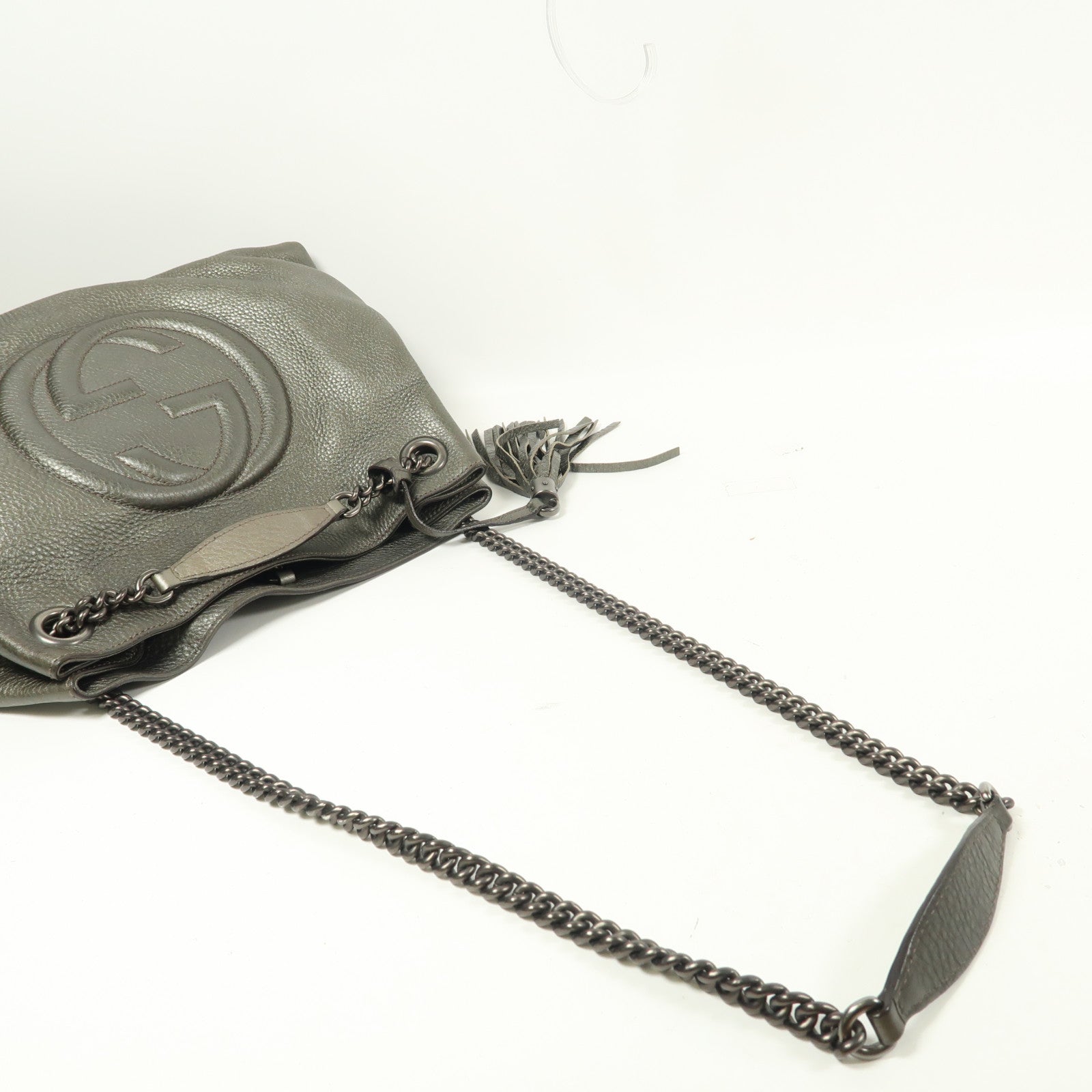 GUCCI 牛皮皮革Shoulder Bag鏈帶肩背袋
