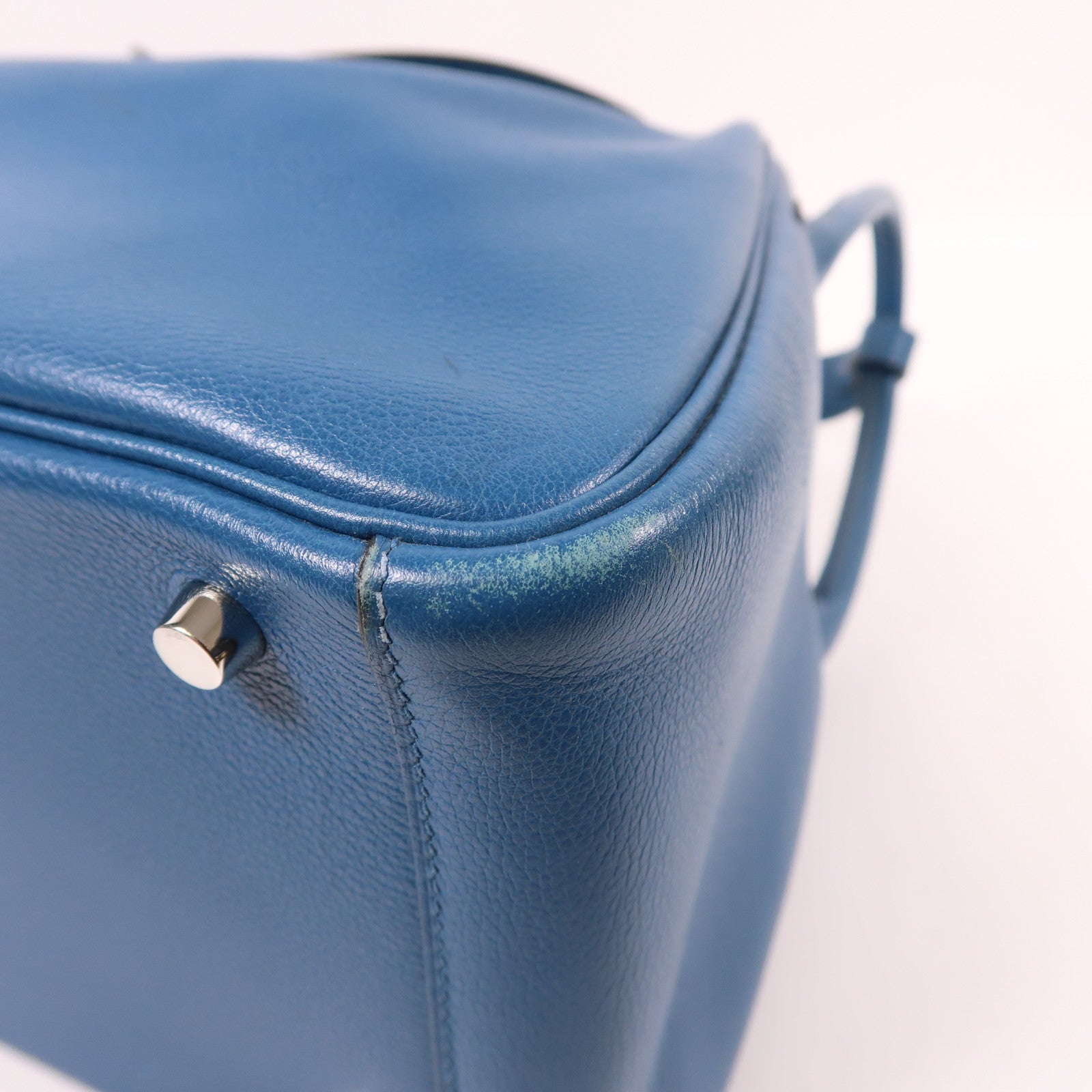 HERMES PHW Lindy 30 2 Way Shoulder Bag Evercolor Leather Colvert