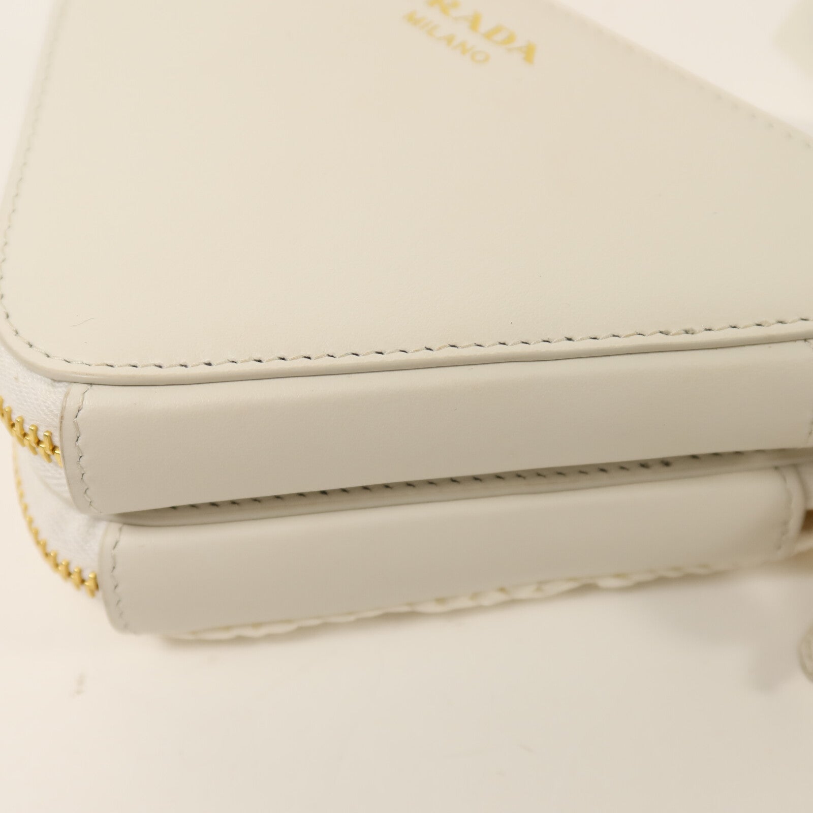 PRADA 牛皮皮革/Raffia Mini Contenitori金扣鏈帶手挽肩背兩用袋