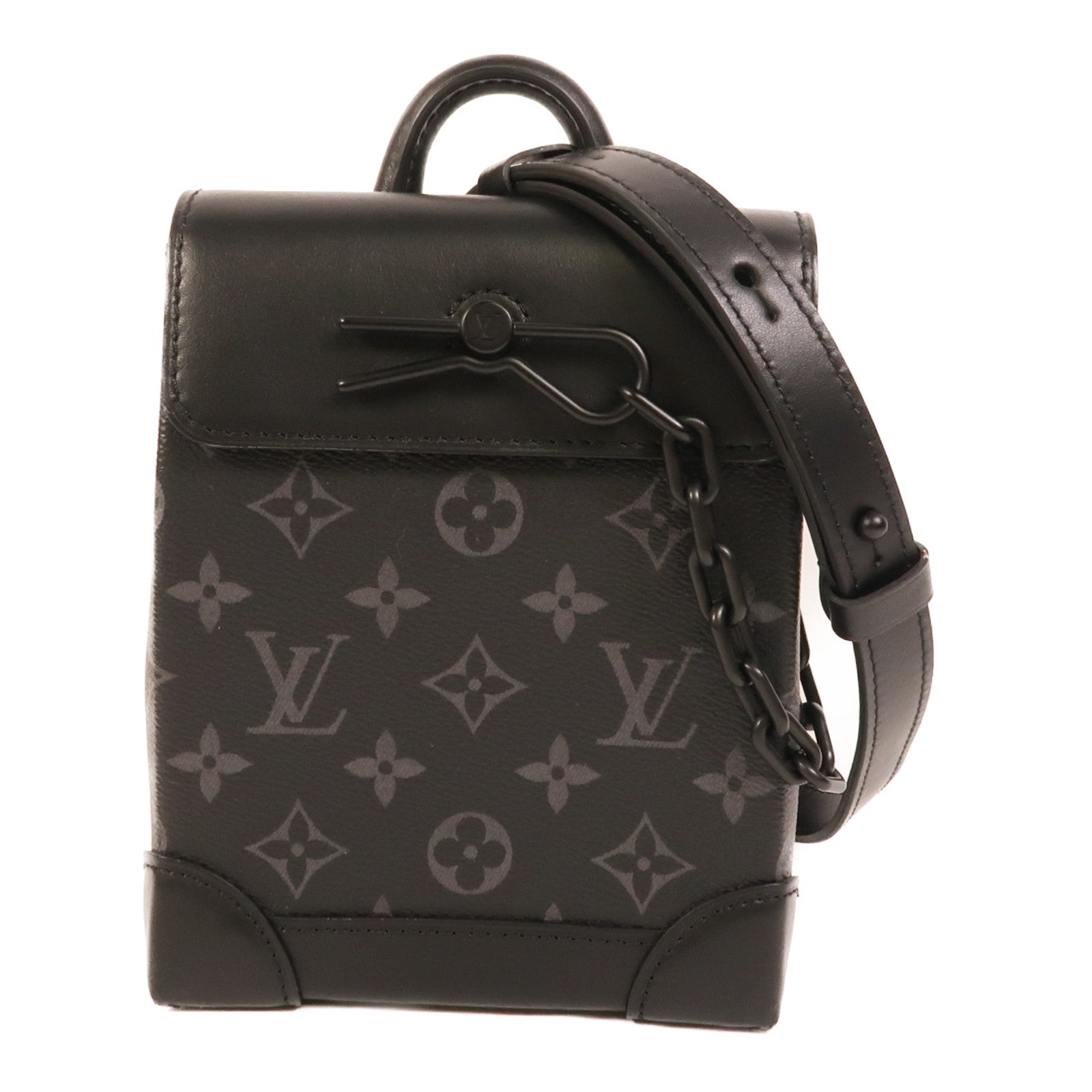 LOUIS VUITTON Monogram Eclipse Nano Steamer肩背袋