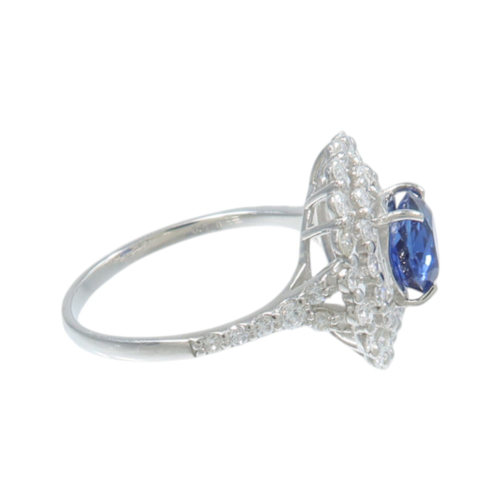 JEWELRY PT950鉑金Sapphire Diamond Ring藍寶石/鑽石戒指