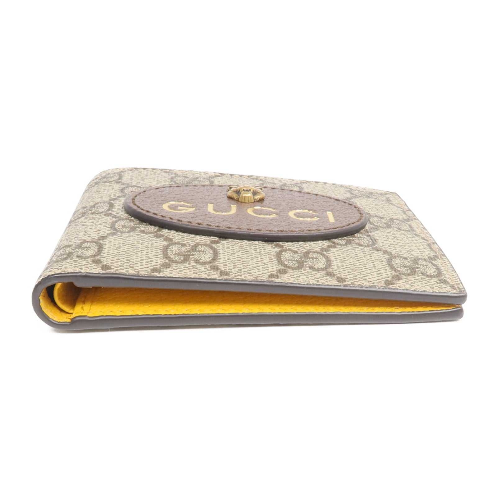 GUCCI 塗層帆布Wallet金扣錢包
