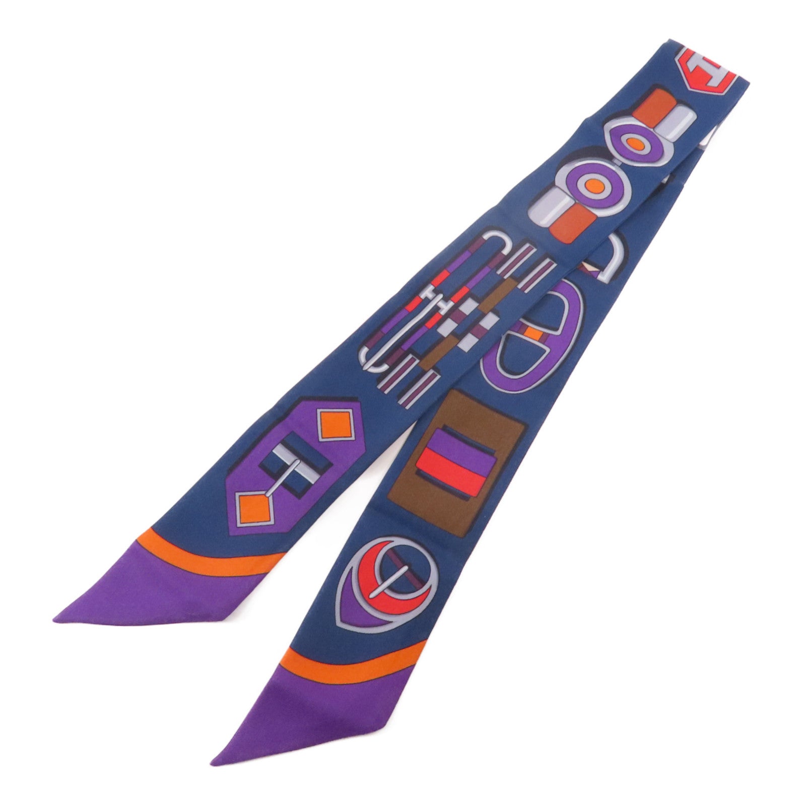 HERMES 絲質Twilly絲巾