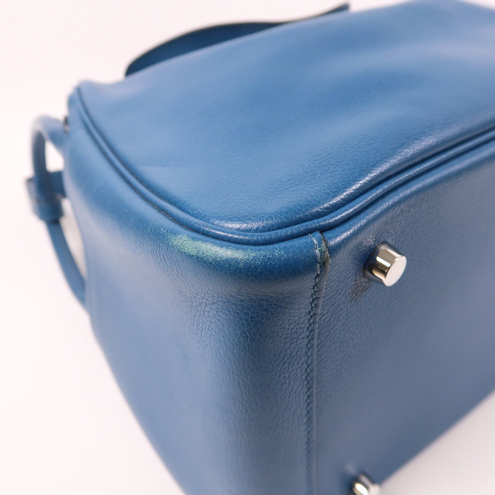 HERMES PHW Lindy 30 2 Way Shoulder Bag Evercolor Leather Colvert