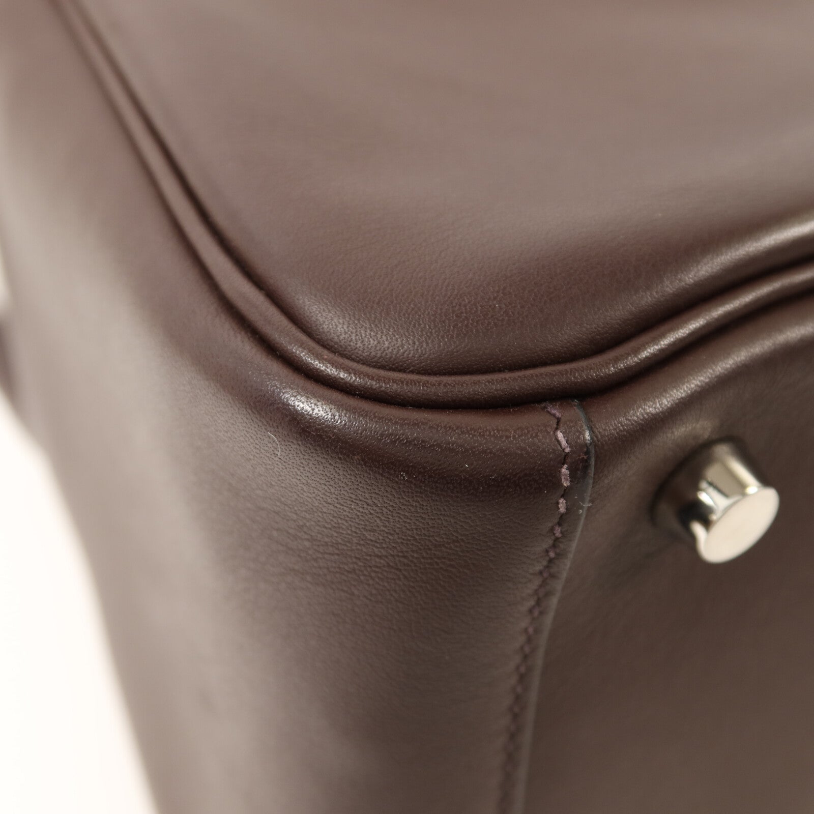 HERMES Swift皮革Lindy 26銀扣手挽肩背兩用袋Rouge Sellier/Bleu Saphir