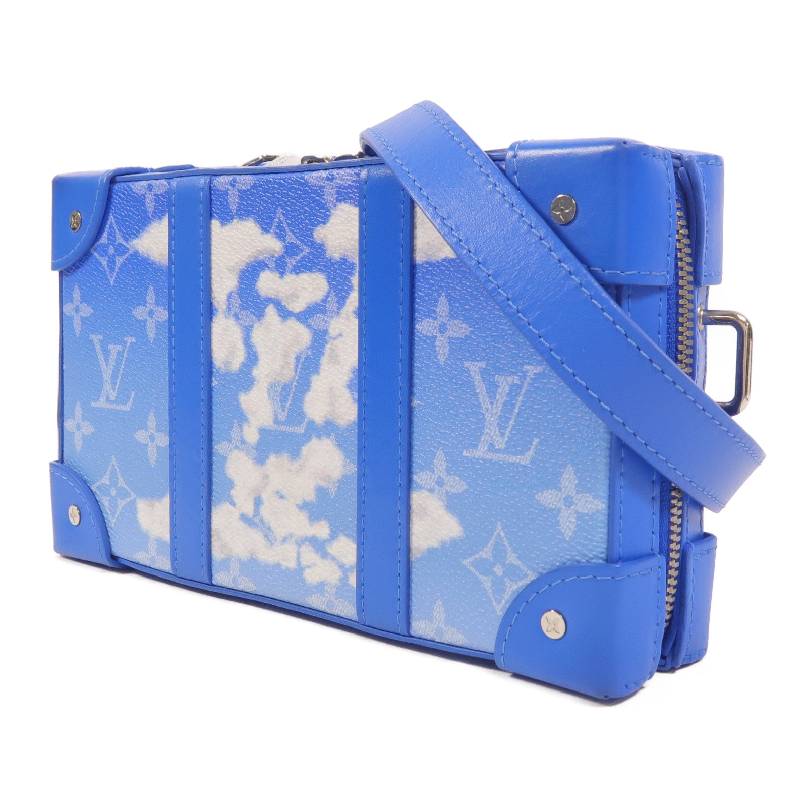 LOUIS VUITTON Monogram Clouds Soft Trunk Wallet銀扣肩背袋