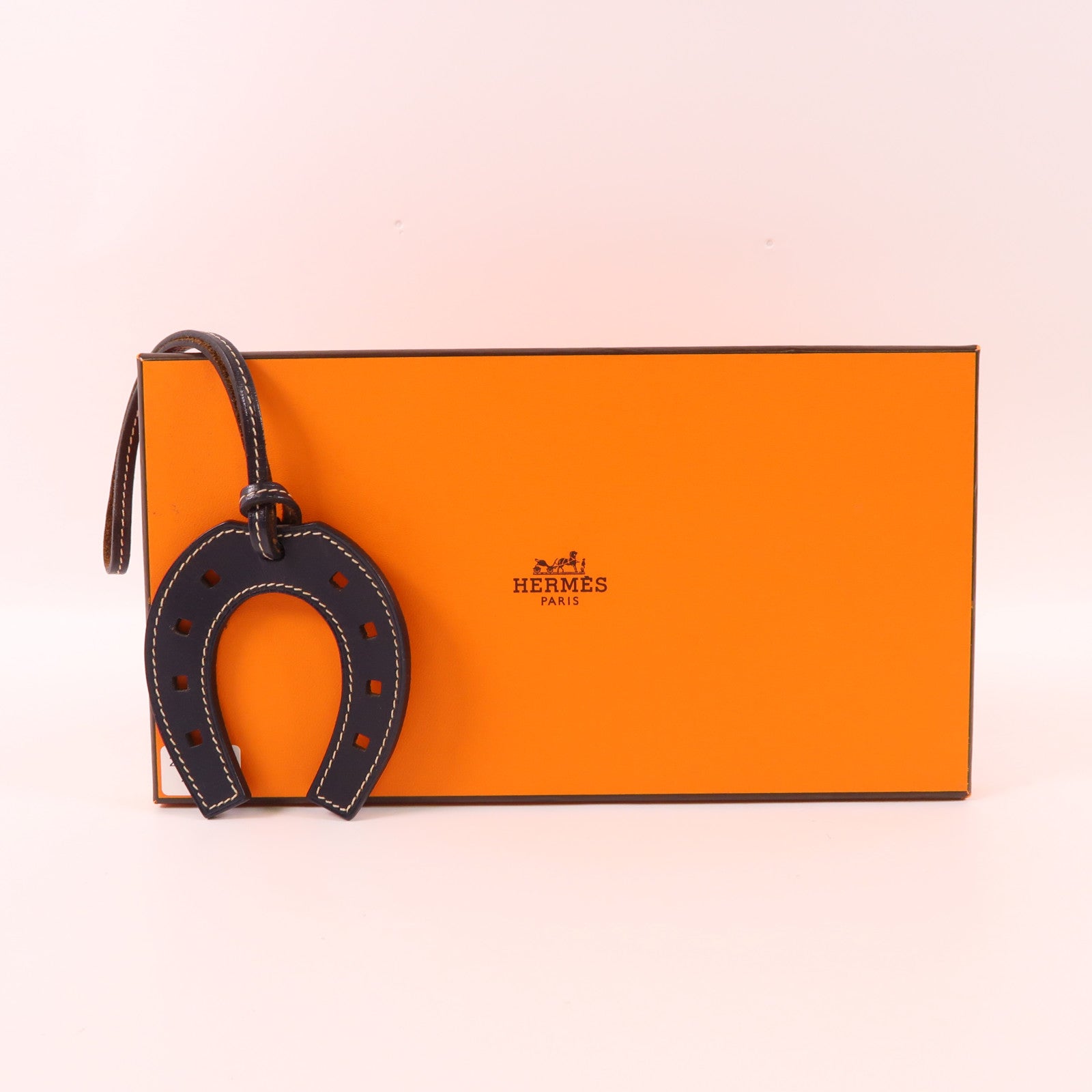 HERMES Swift皮革Paddock Horseshoe Charm掛飾