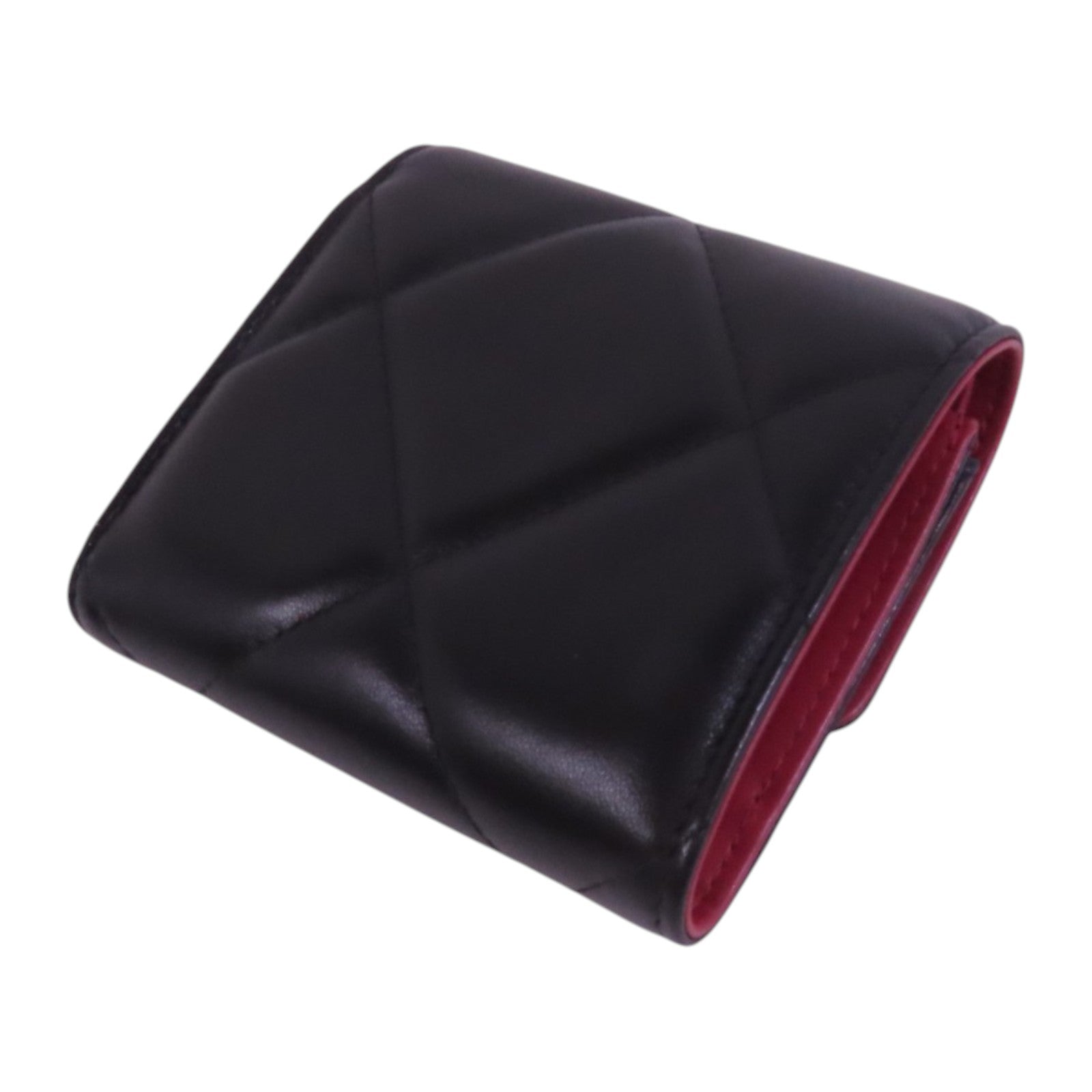 CHANEL 羊皮皮革Chanel 19 Small Wallet金扣短錢包