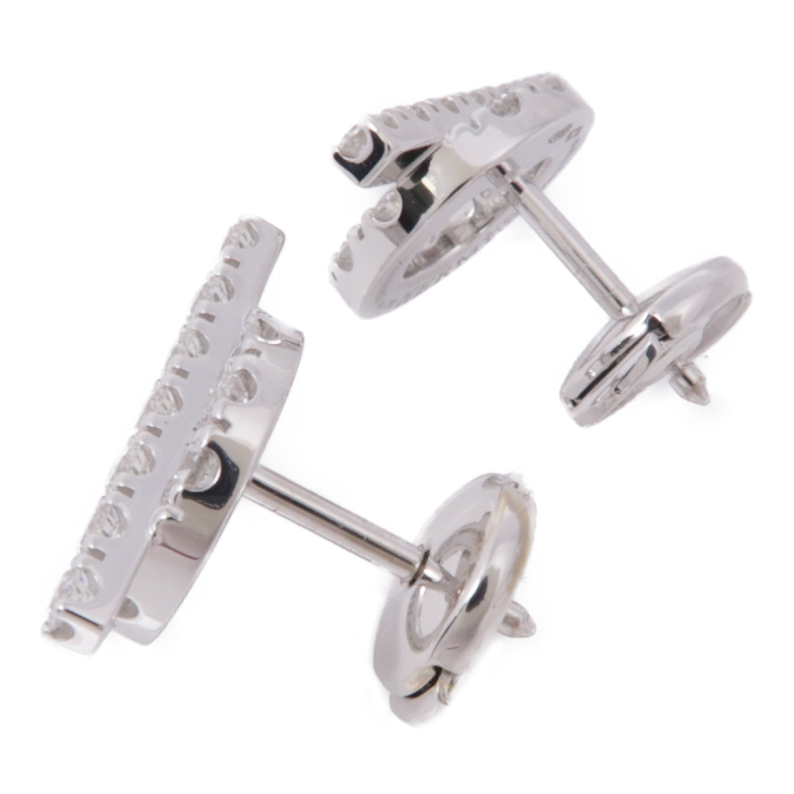 HERMES 18K白金Finesse Earrings鑽石耳環