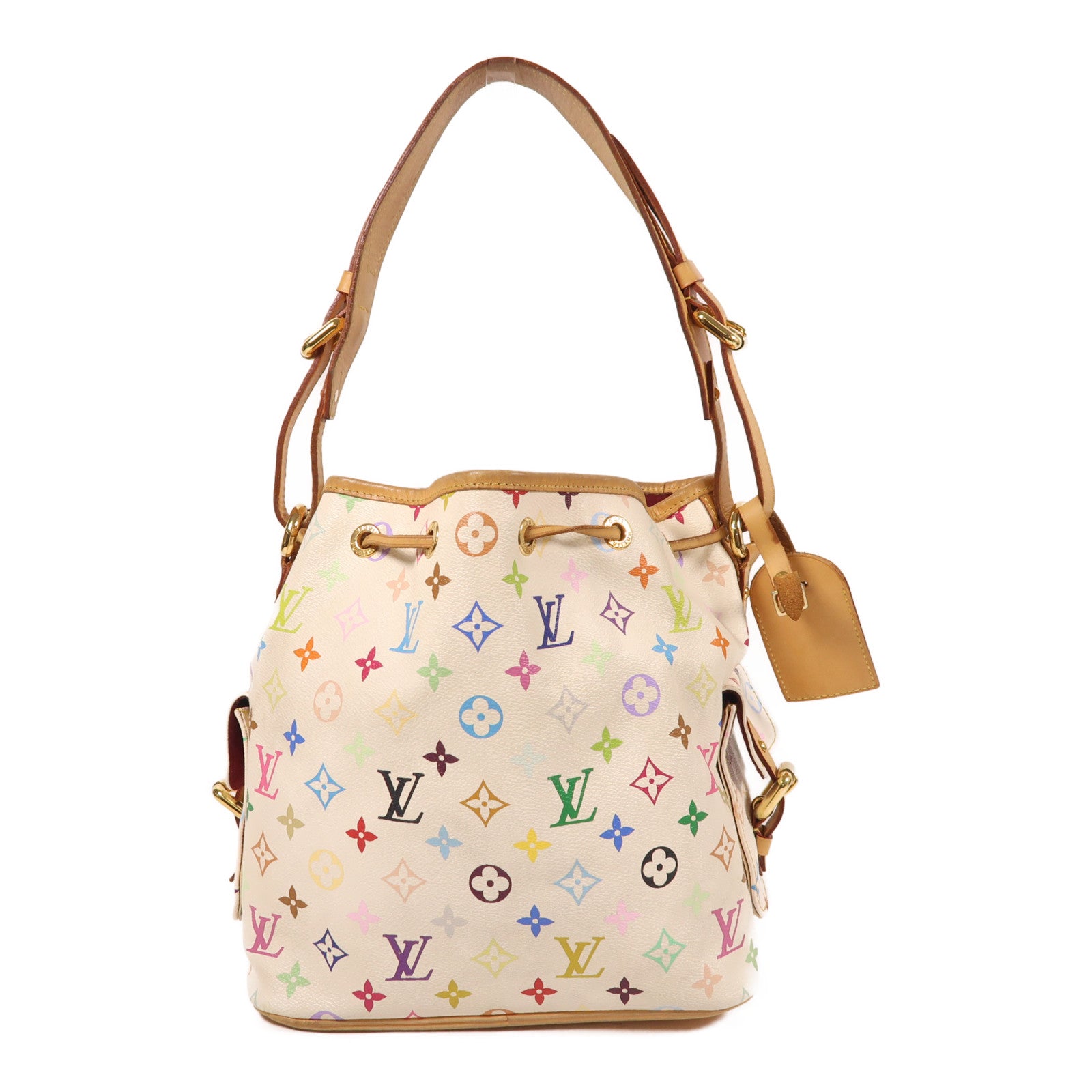 LOUIS VUITTON Monogram Multicolore Petit Noe金扣肩背袋