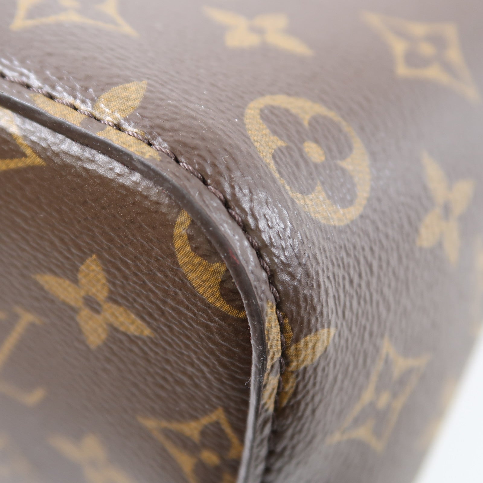 LOUIS VUITTON Monogram Neo Noe金扣肩背袋啡色/紅色