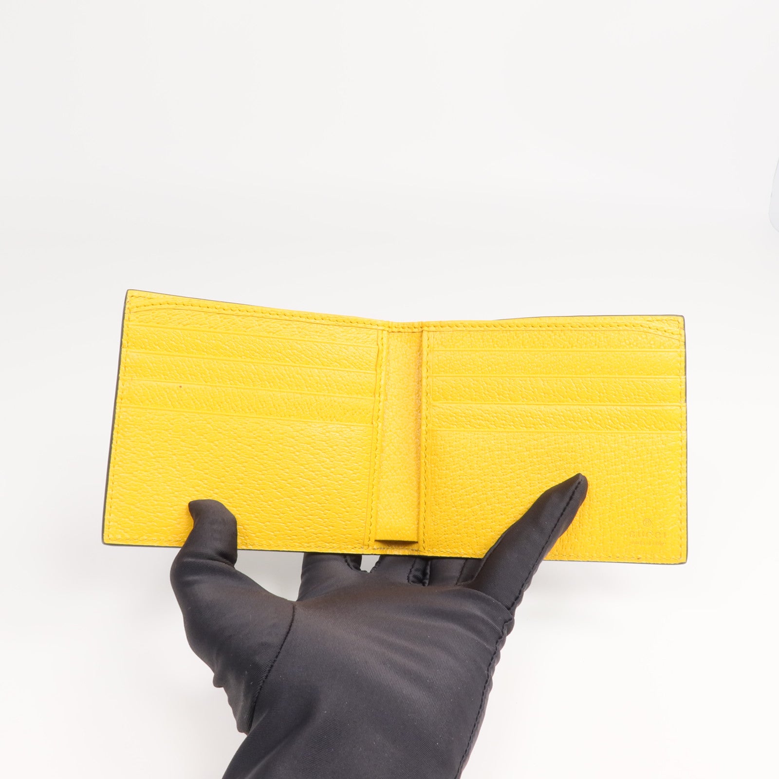 GUCCI 塗層帆布Wallet金扣錢包