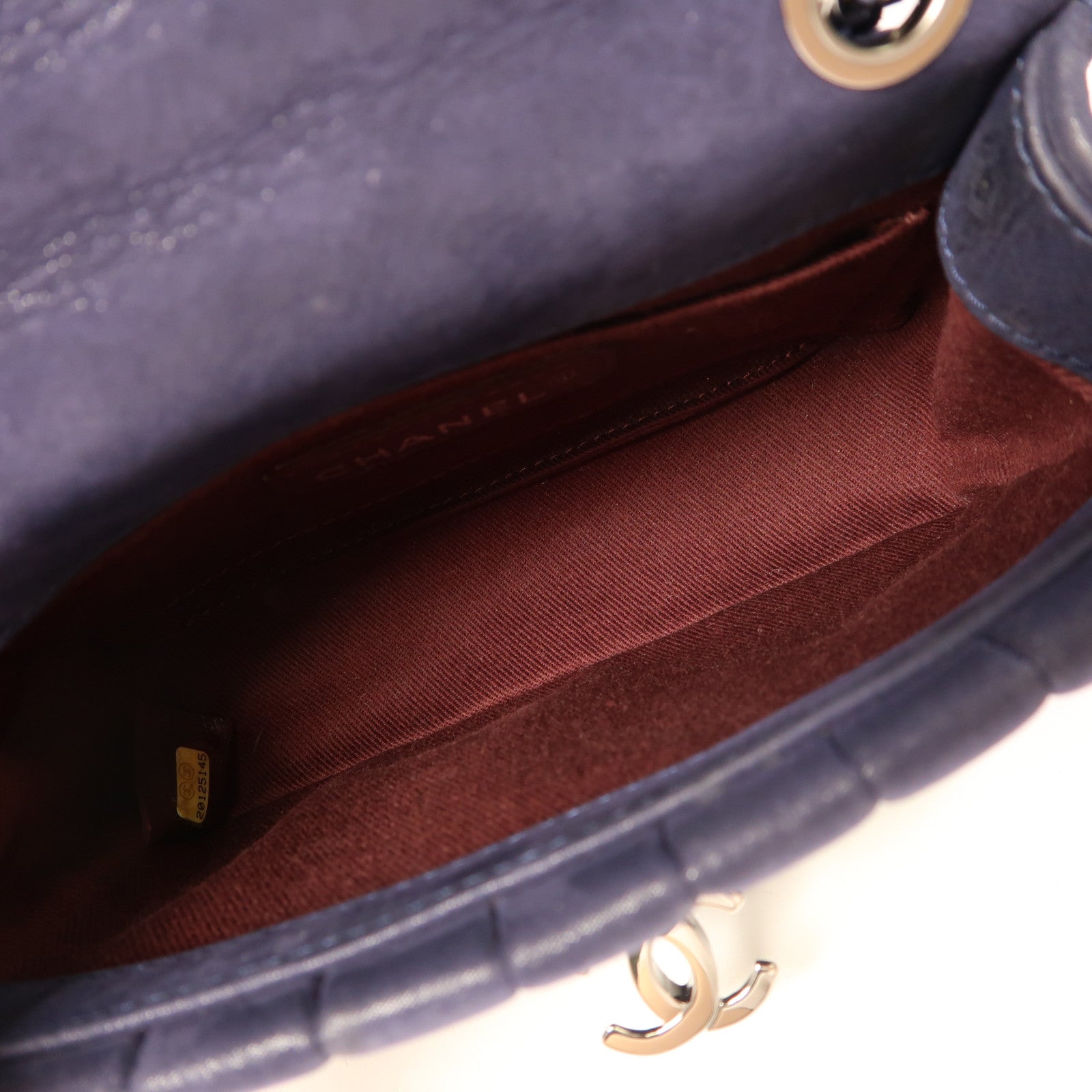 CHANEL 牛皮皮革Chain Shoulder Bag銀扣肩背袋