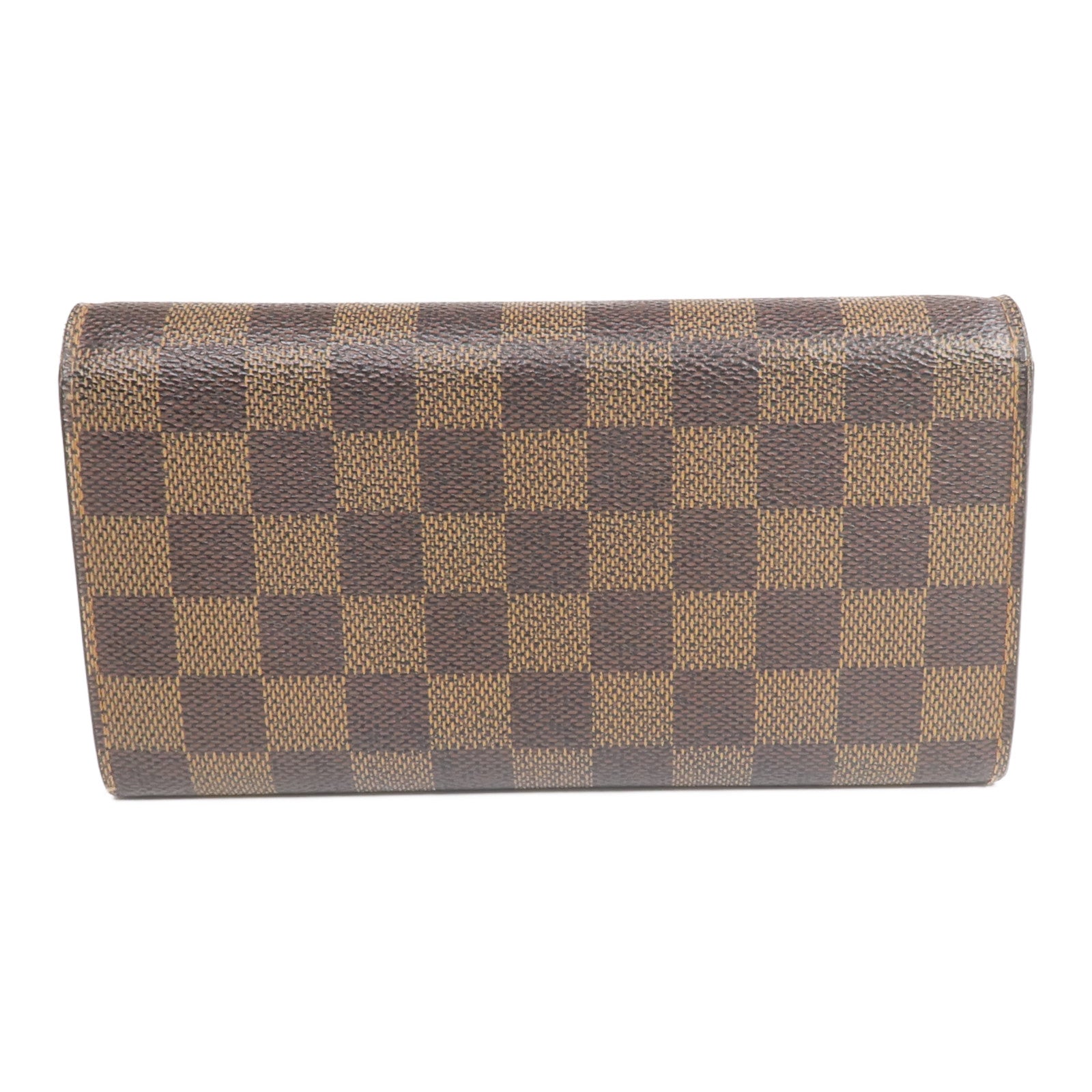 LOUIS VUITTON Damier Sarah Wallet金扣長錢包