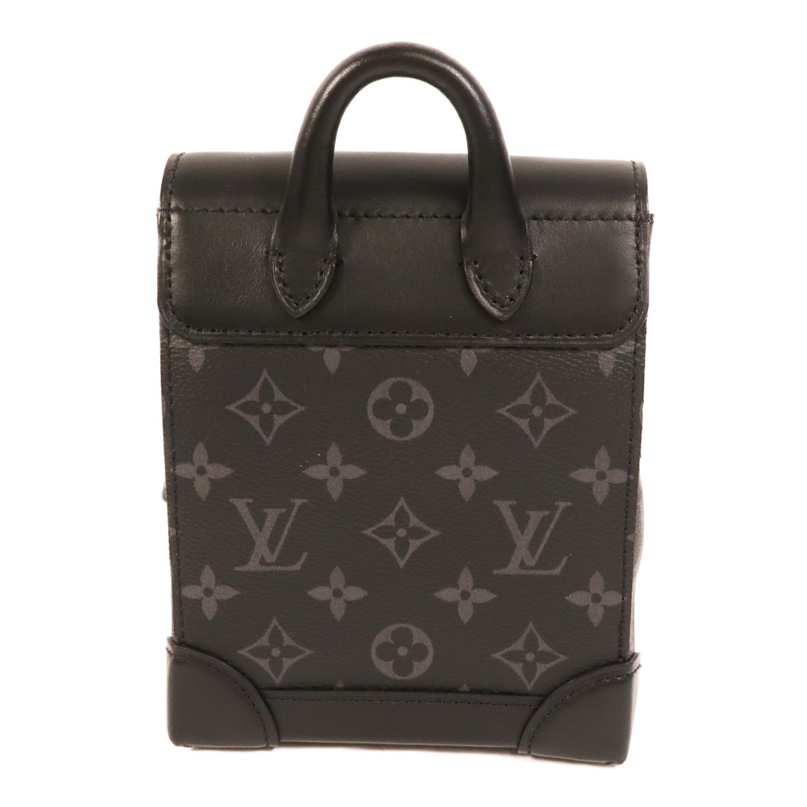 LOUIS VUITTON Monogram Eclipse Nano Steamer肩背袋
