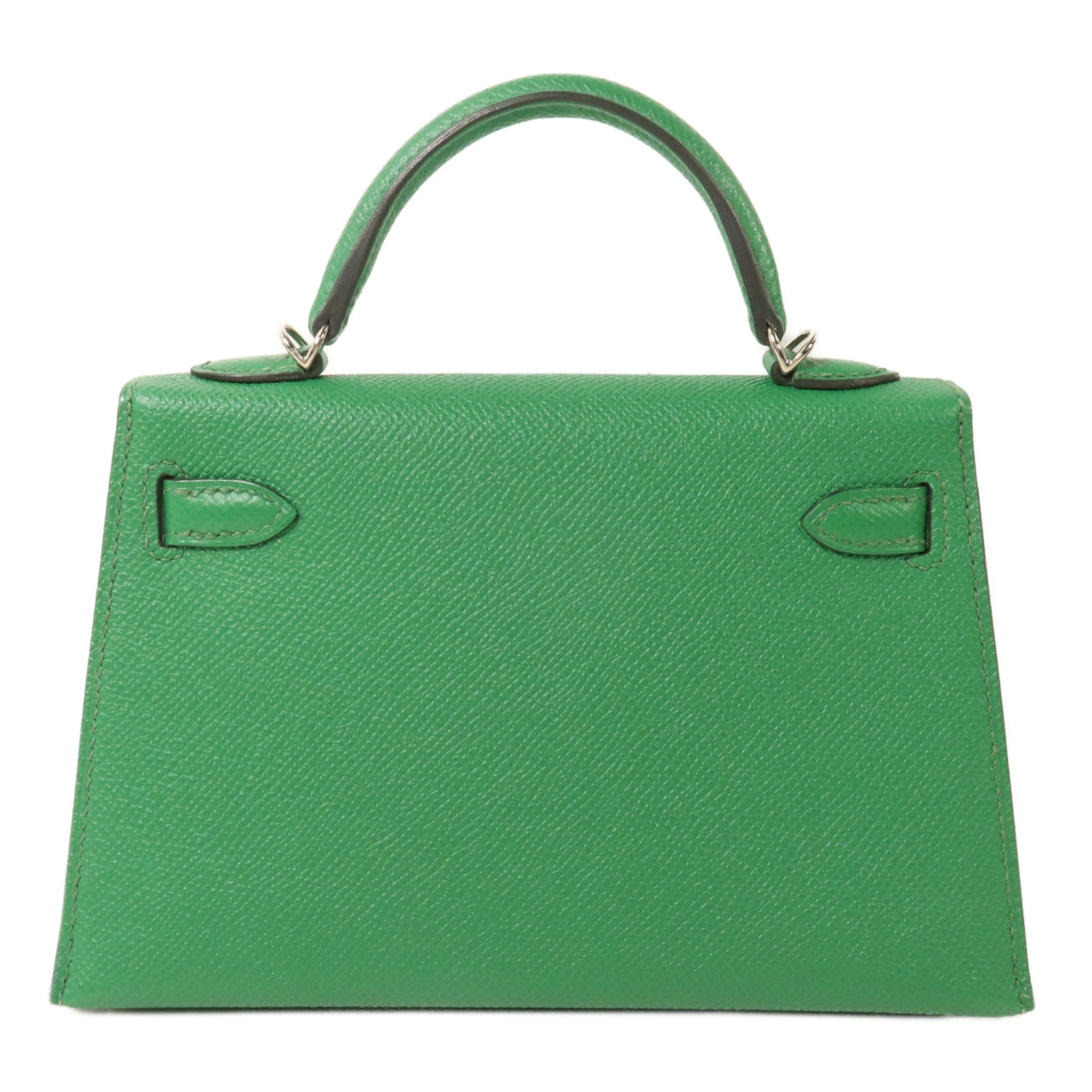 HERMES Epsom皮革Mini Kelly II手挽肩背兩用袋Cactus/PailleCactus/Paille