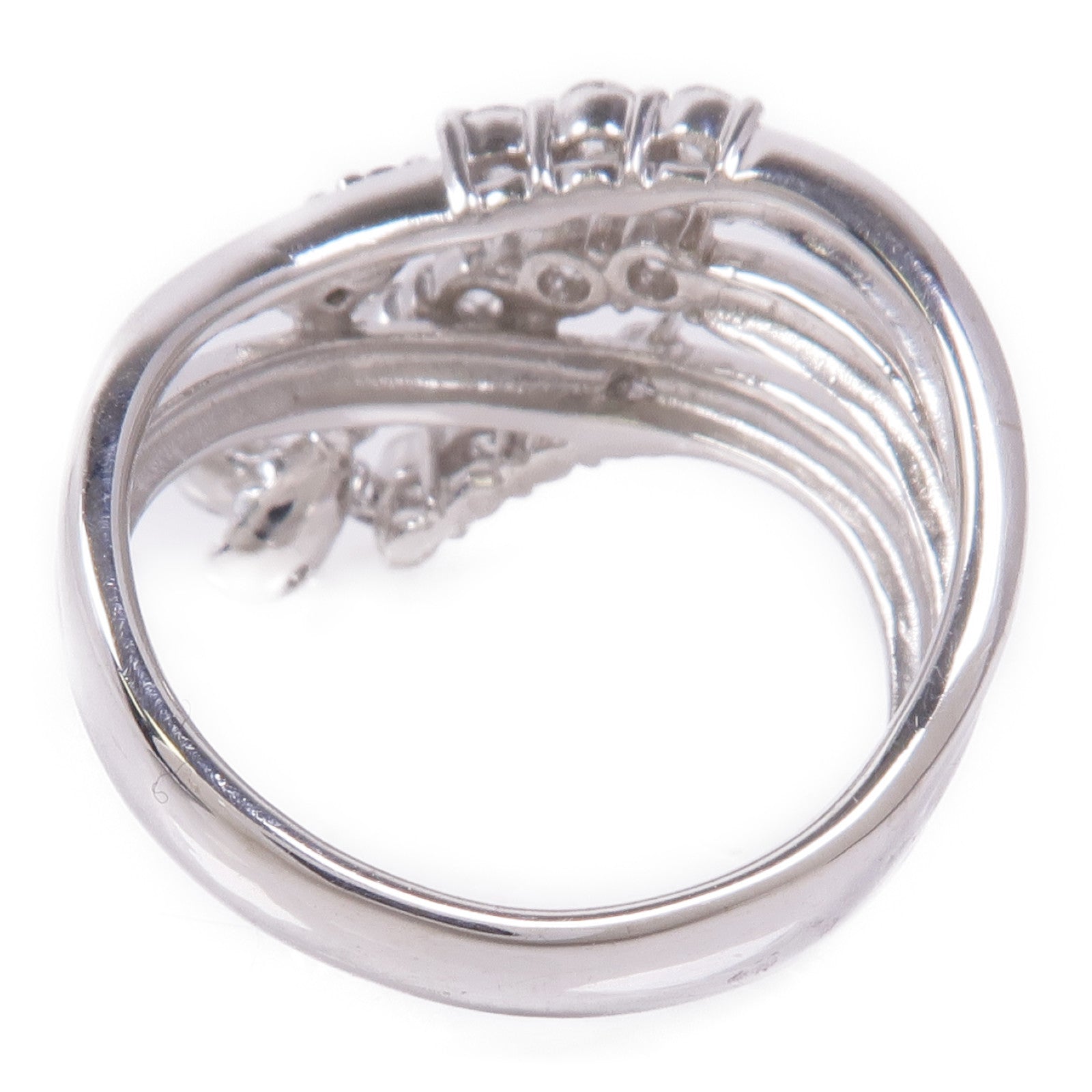 JEWELRY Diamond Ring 18K White Gold US#6.75
