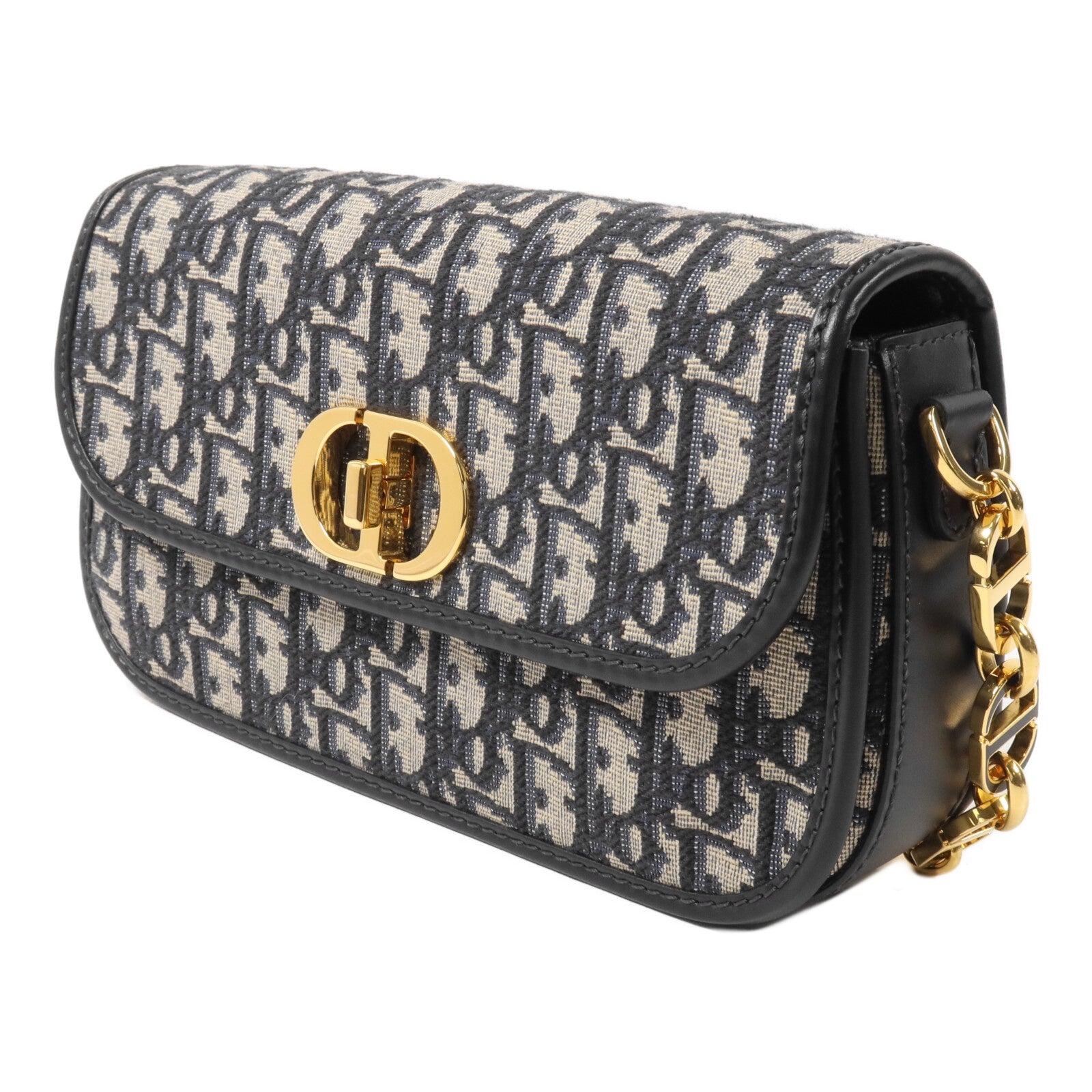 Dior 帆布30 Montaigne Avenue鏈帶肩背袋
