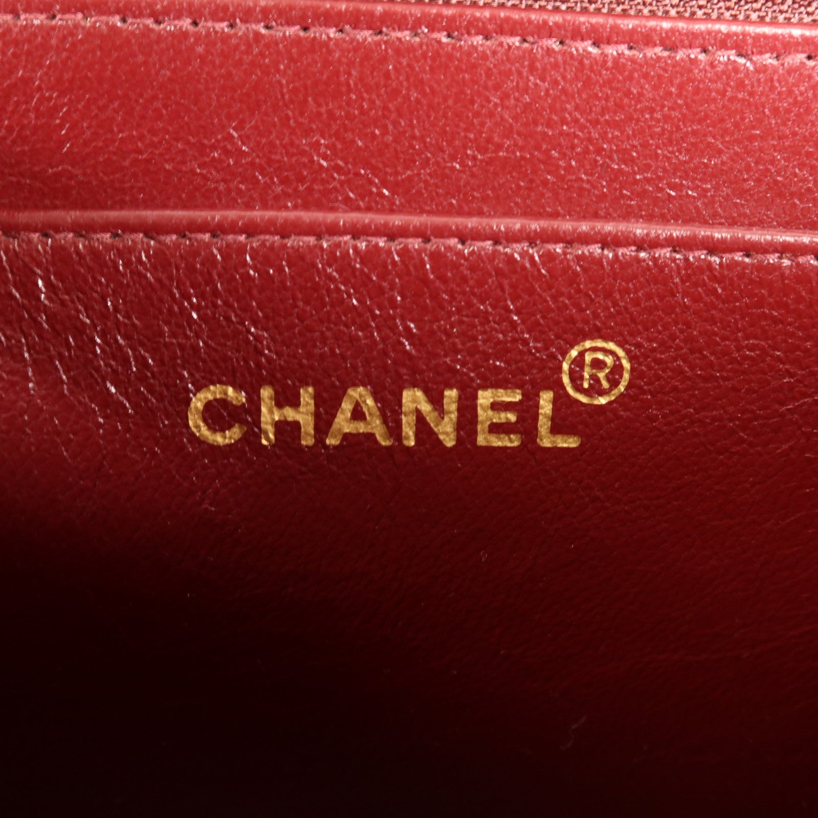 CHANEL 牛皮皮革Vintage Classic Flap Bag金扣鏈帶肩背袋