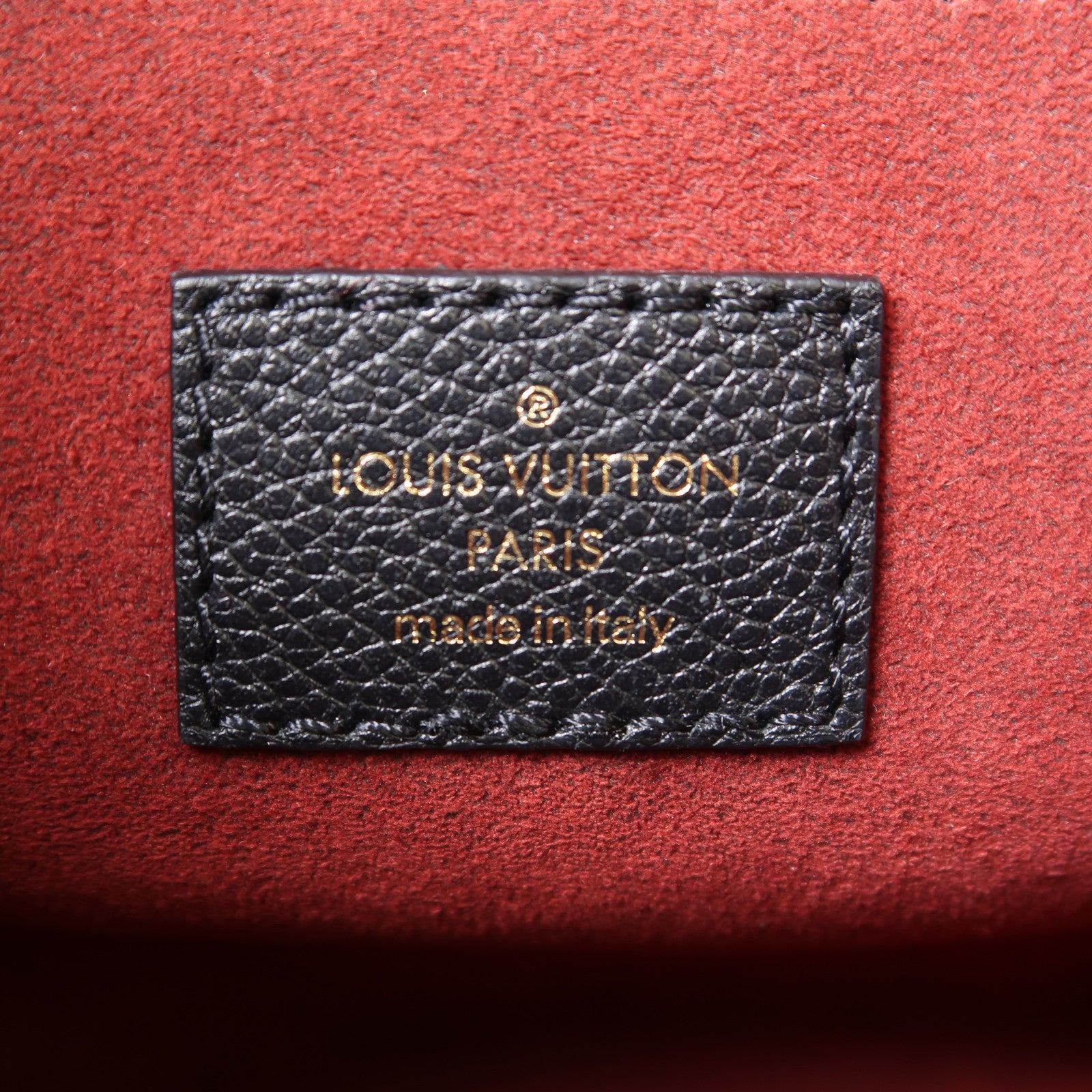 LOUIS VUITTON Monogram Empreinte On The Go PM金扣手挽肩背兩用袋黑色/米色