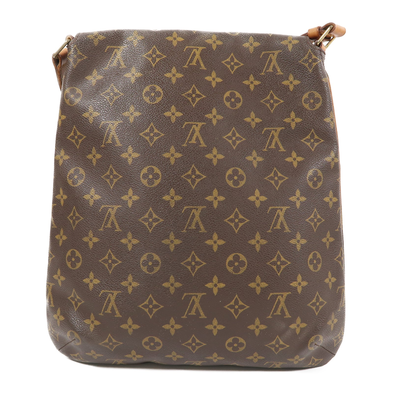 LOUIS VUITTON Monogram Neverfull MM金扣手挽袋啡色